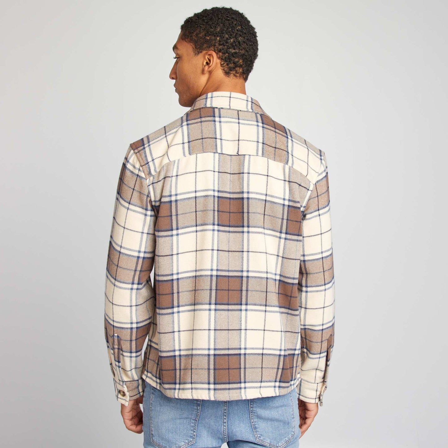 Sobrecamisa de franela BEIGE