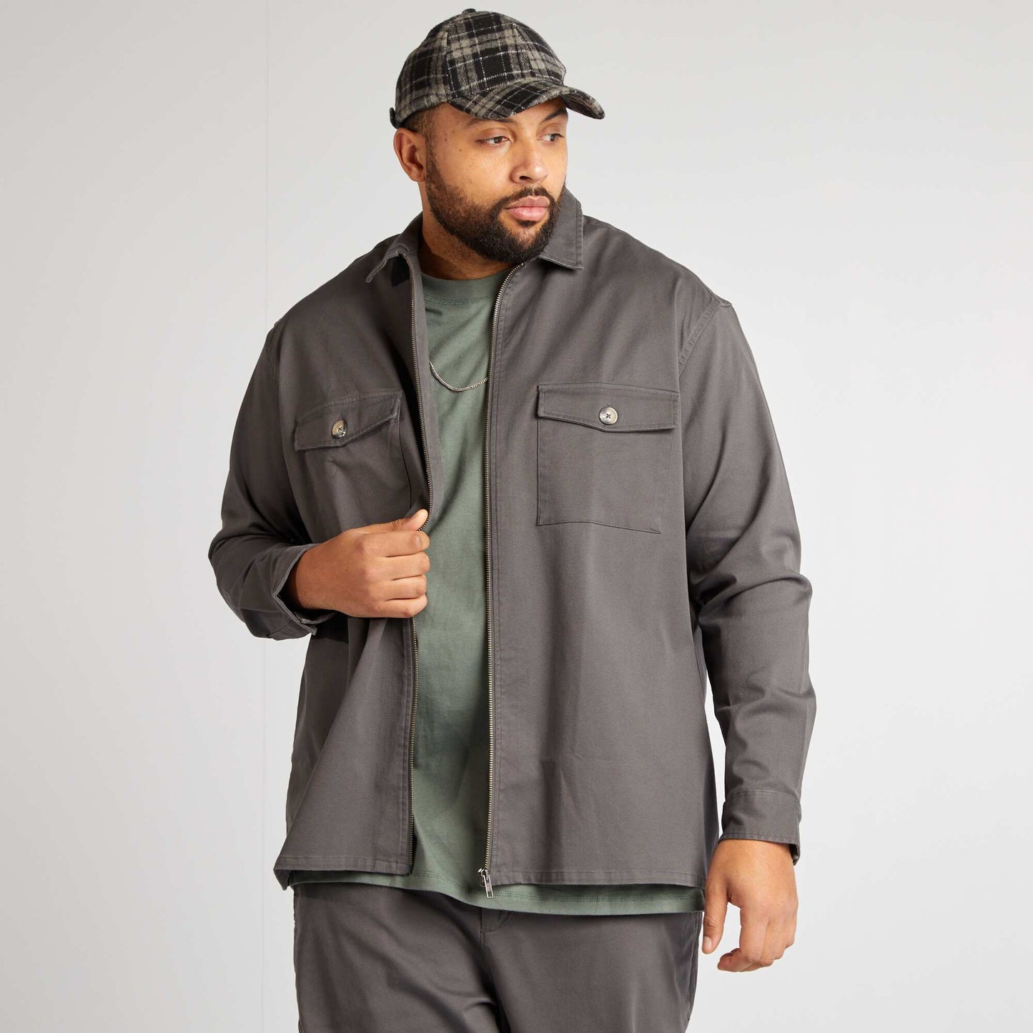 Sobrecamisa de sarga GRIS