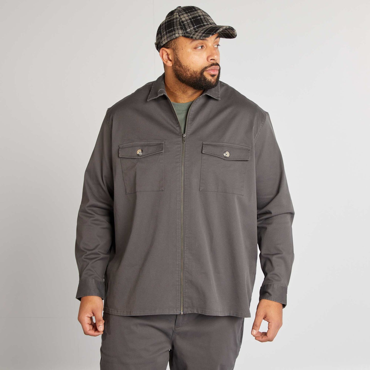 Sobrecamisa de sarga GRIS
