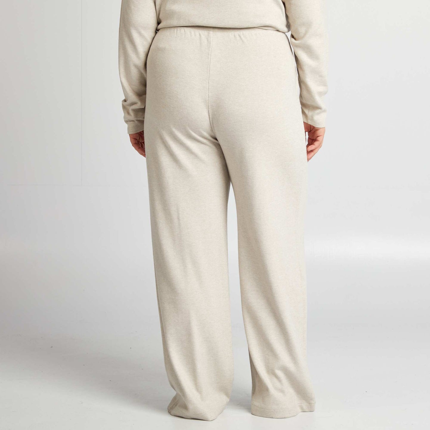Pantalón de punto suave BEIGE