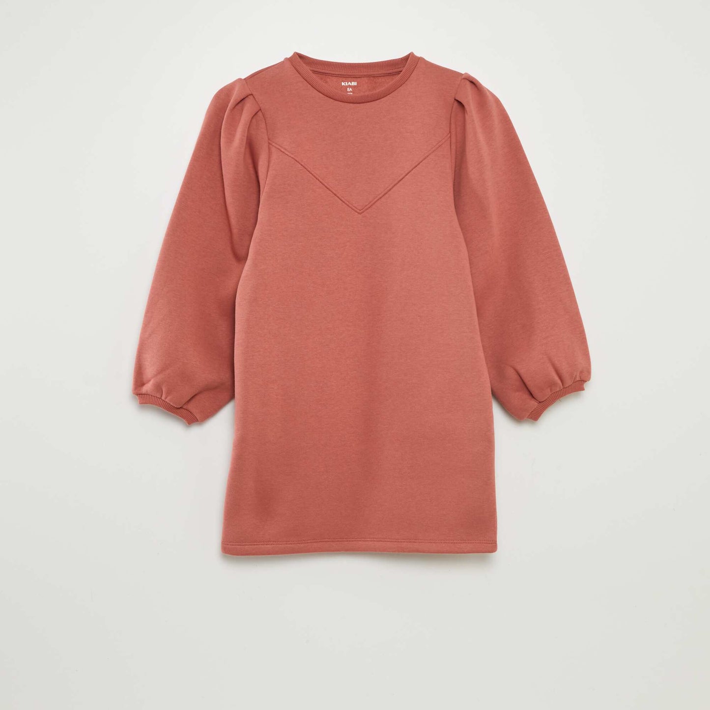 Vestido tipo buzo de chándal liso ROSA