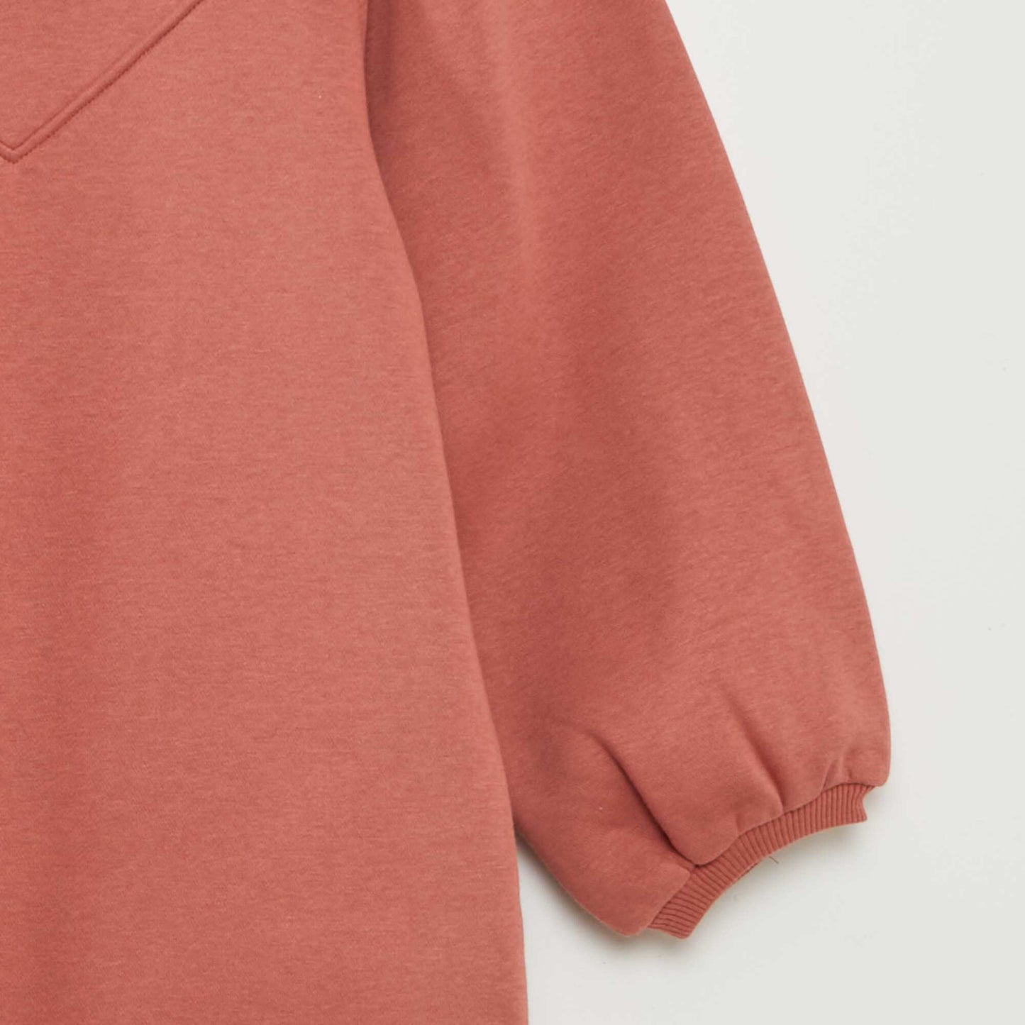 Vestido tipo buzo de chándal liso ROSA