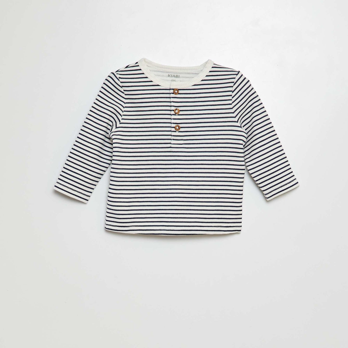 Camiseta con cuello panadero BLANCO