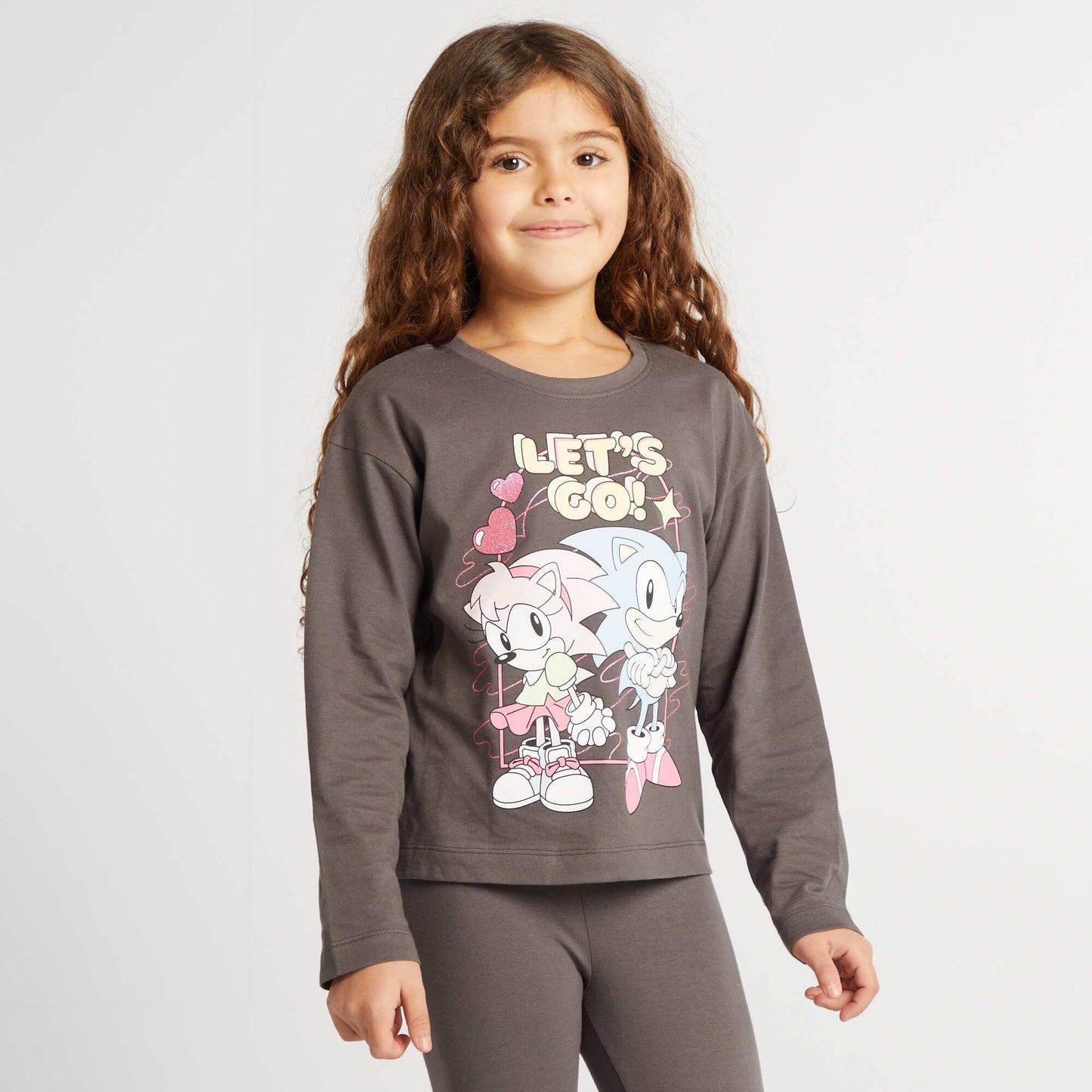 Pijama largo 'Sonic' NEGRO