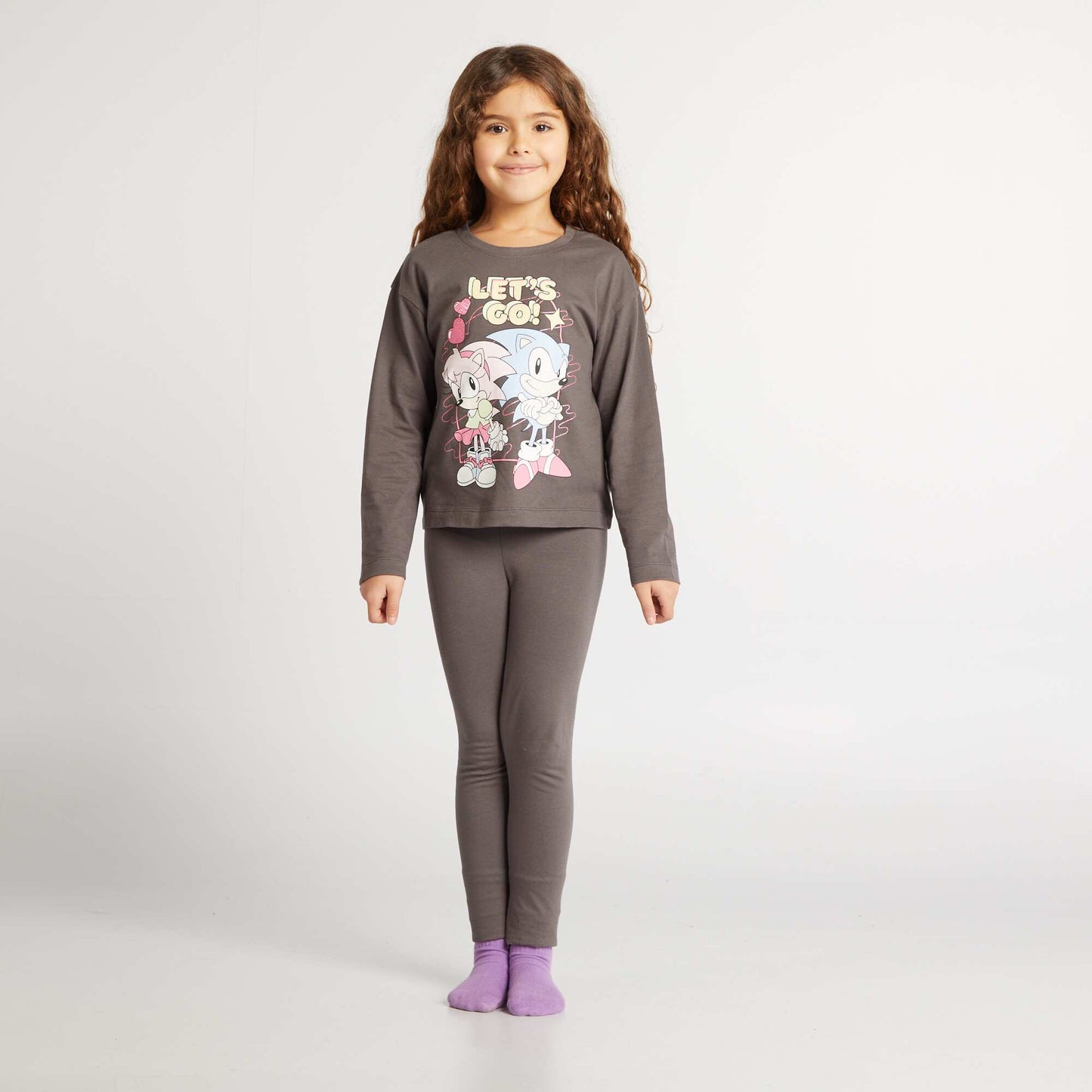 Pijama largo 'Sonic' NEGRO