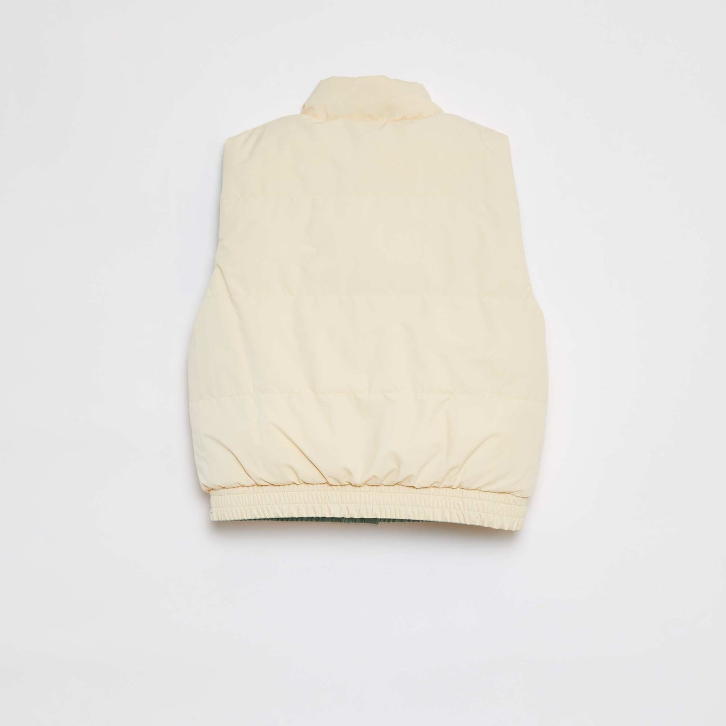 Anorak puffy reversible sin mangas VERDE