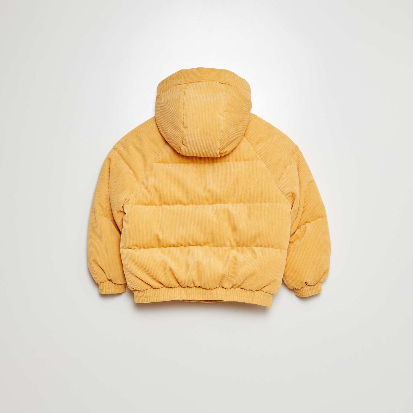 Anorak de canalé con capucha AMARILLO