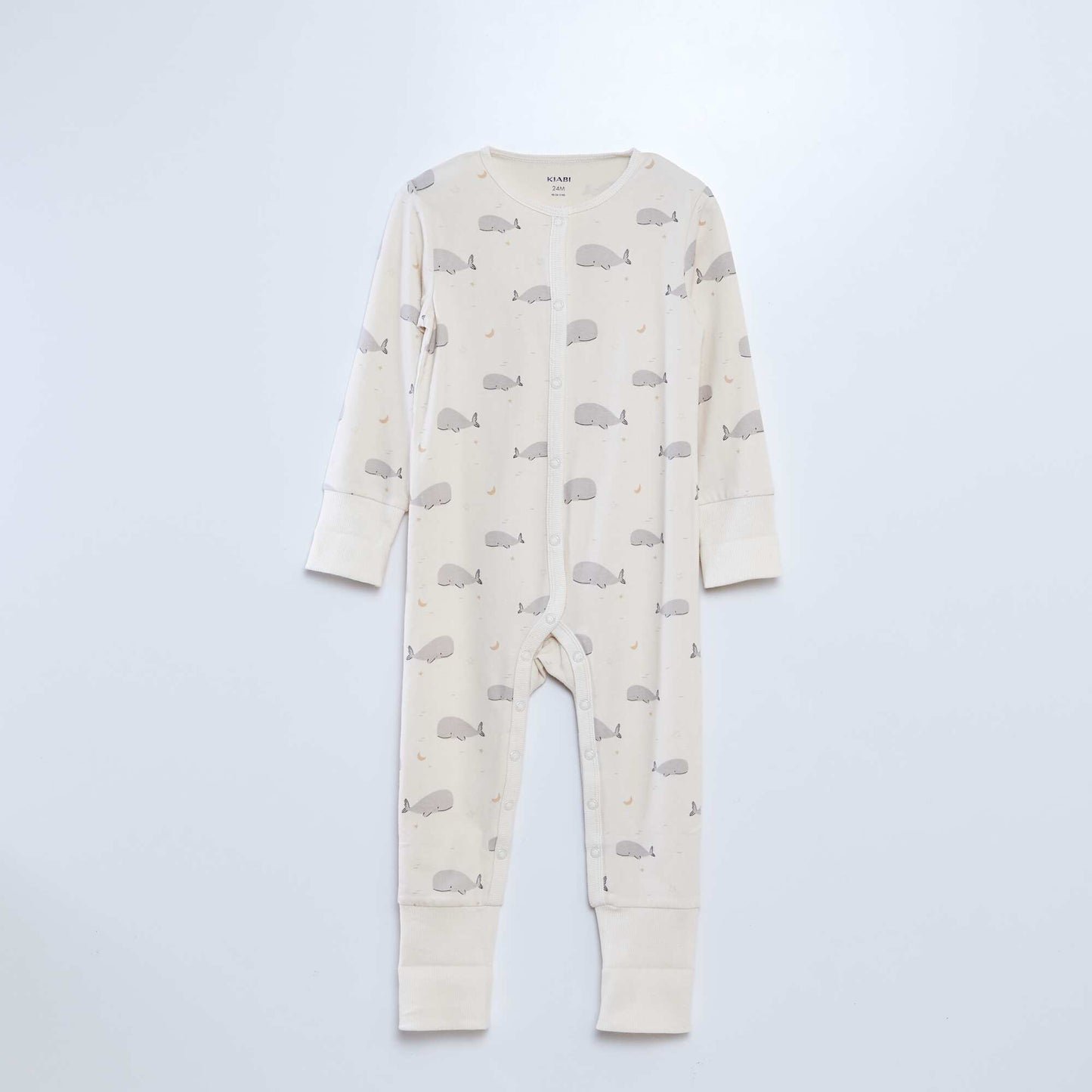 Conjunto de pijama + body + babero - 3 piezas BLANCO