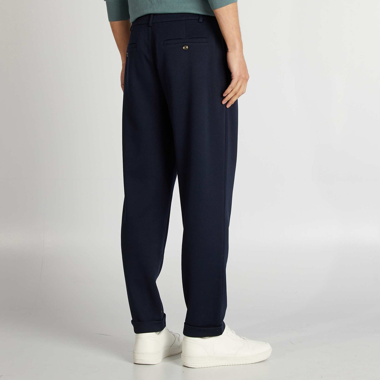Pantalón de punto de piqué AZUL