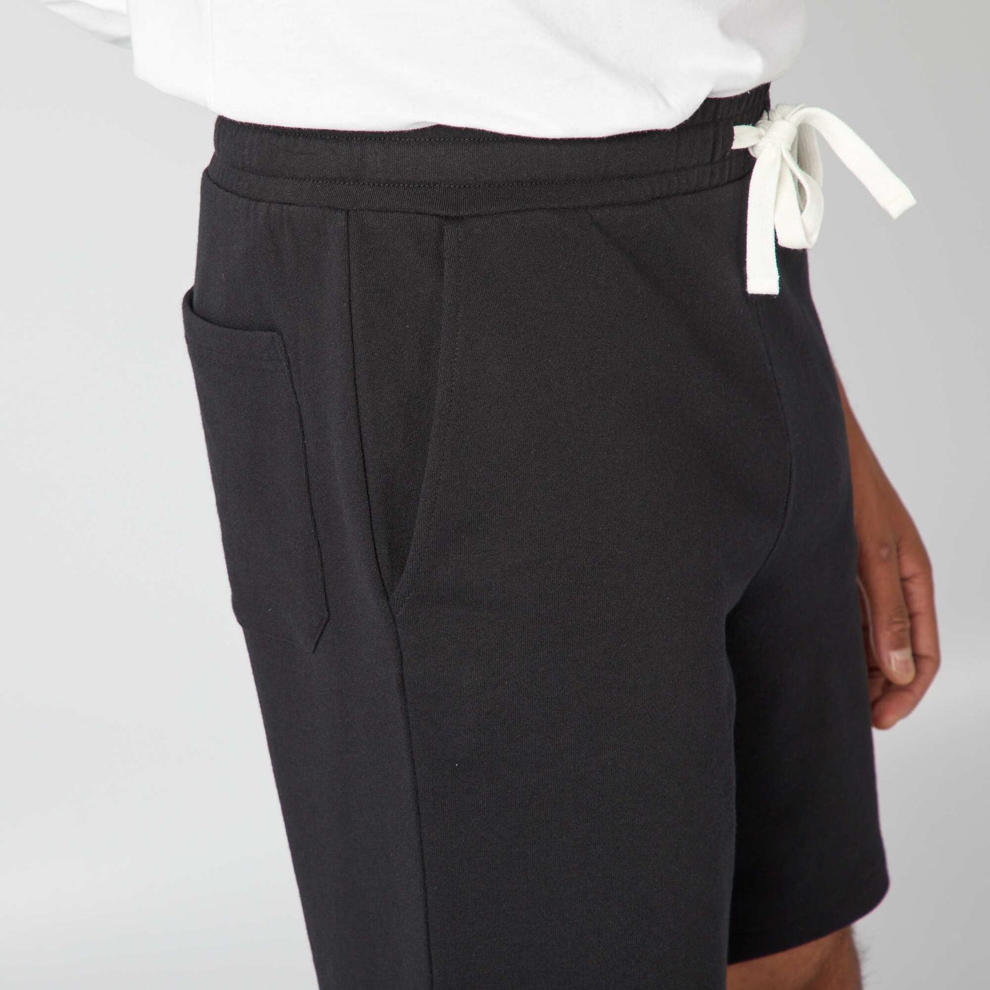 Bermudas de chándal ligeras NEGRO