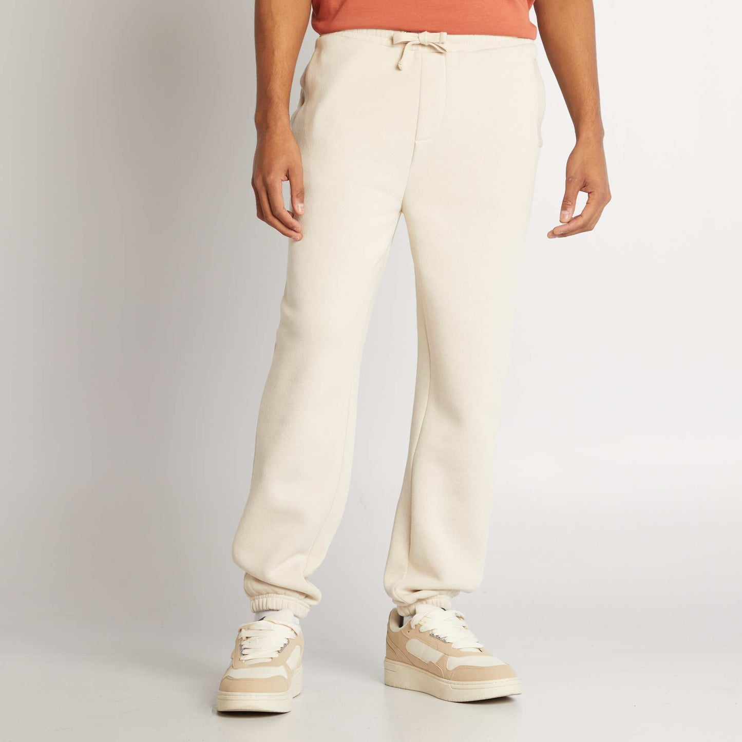 Pantalón de chándal regular liso GRIS