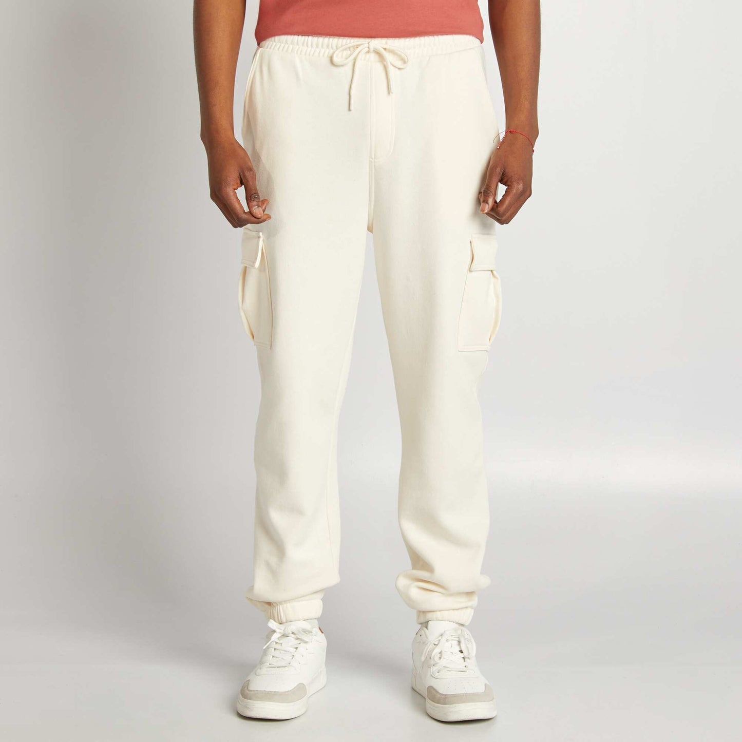 Pantalón de chándal multibolsillos BLANCO