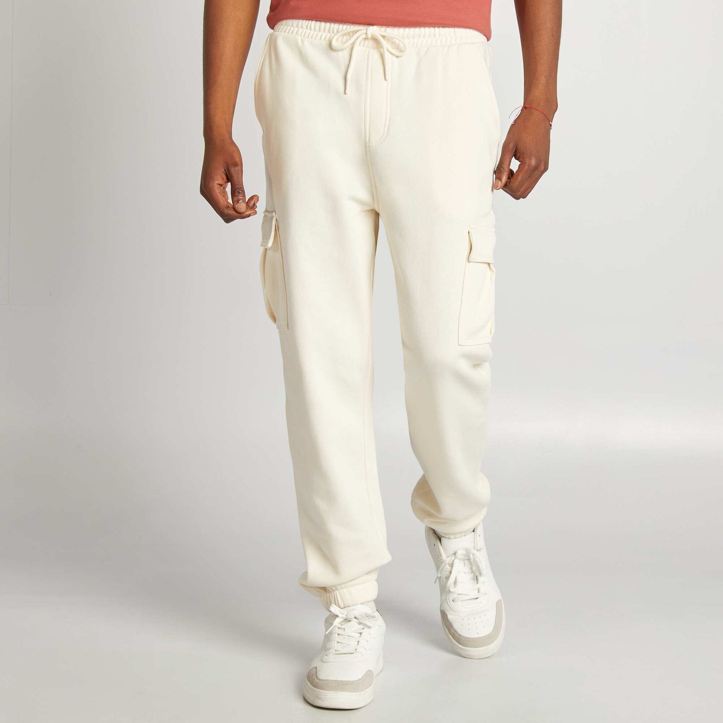 Pantalón de chándal multibolsillos BLANCO
