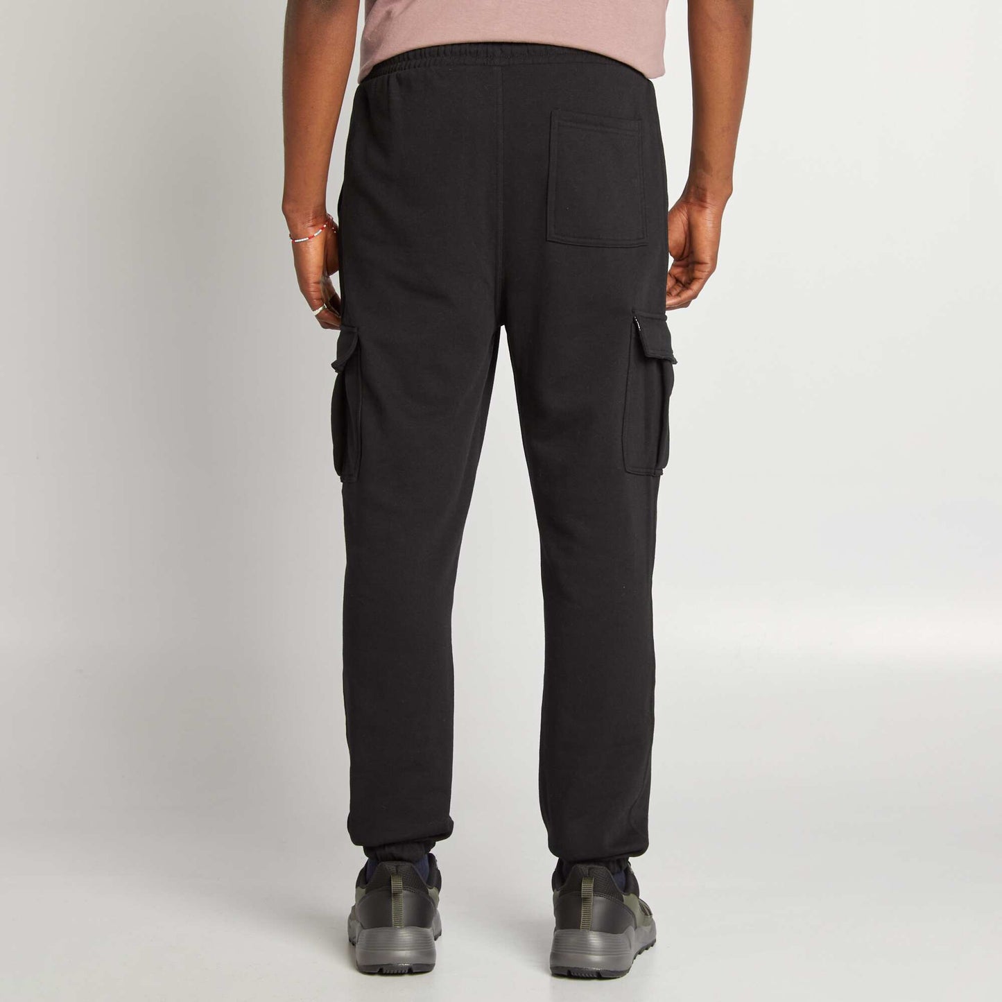Pantalón de chándal multibolsillos NEGRO