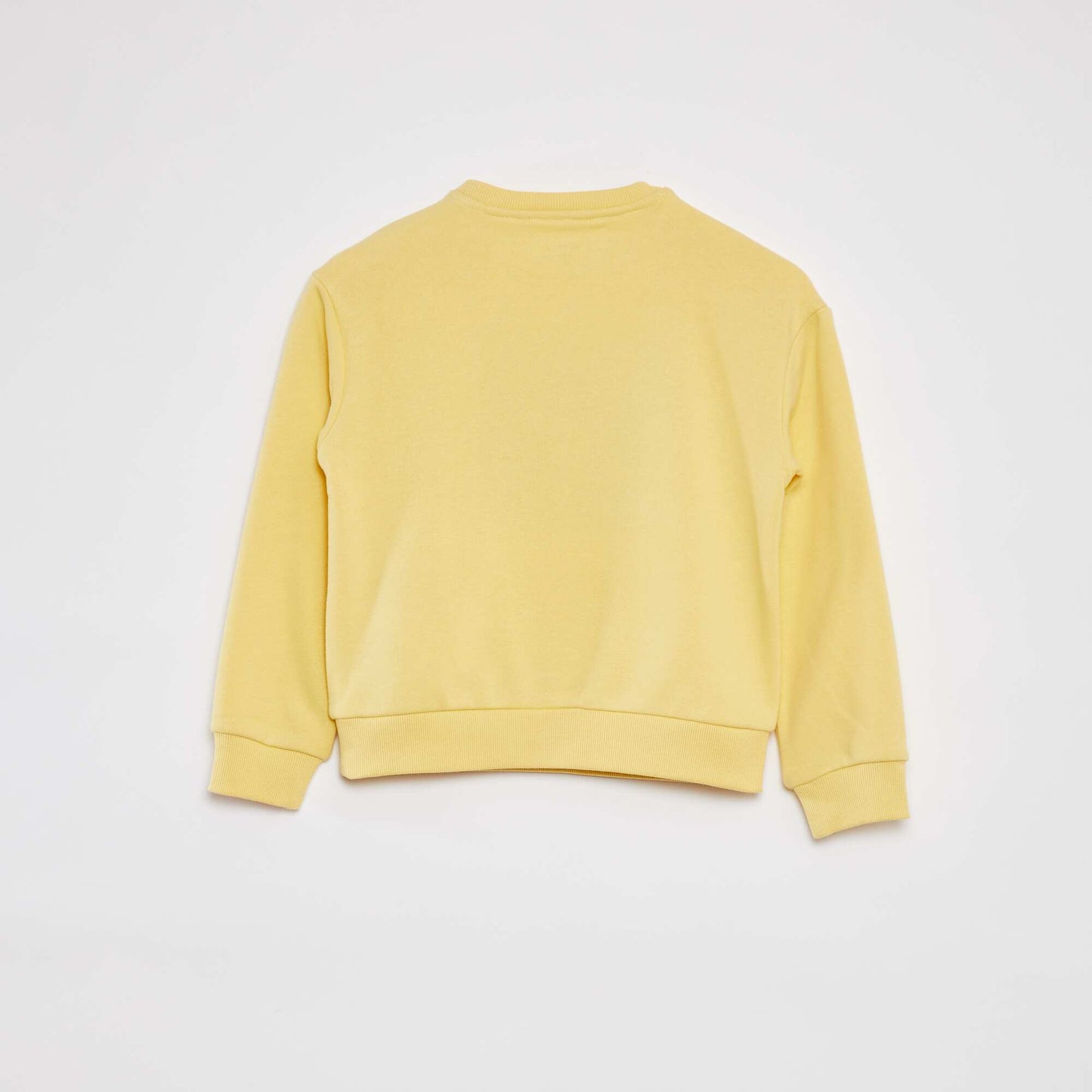 Buzo de chándal con inscripción de rizo AMARILLO