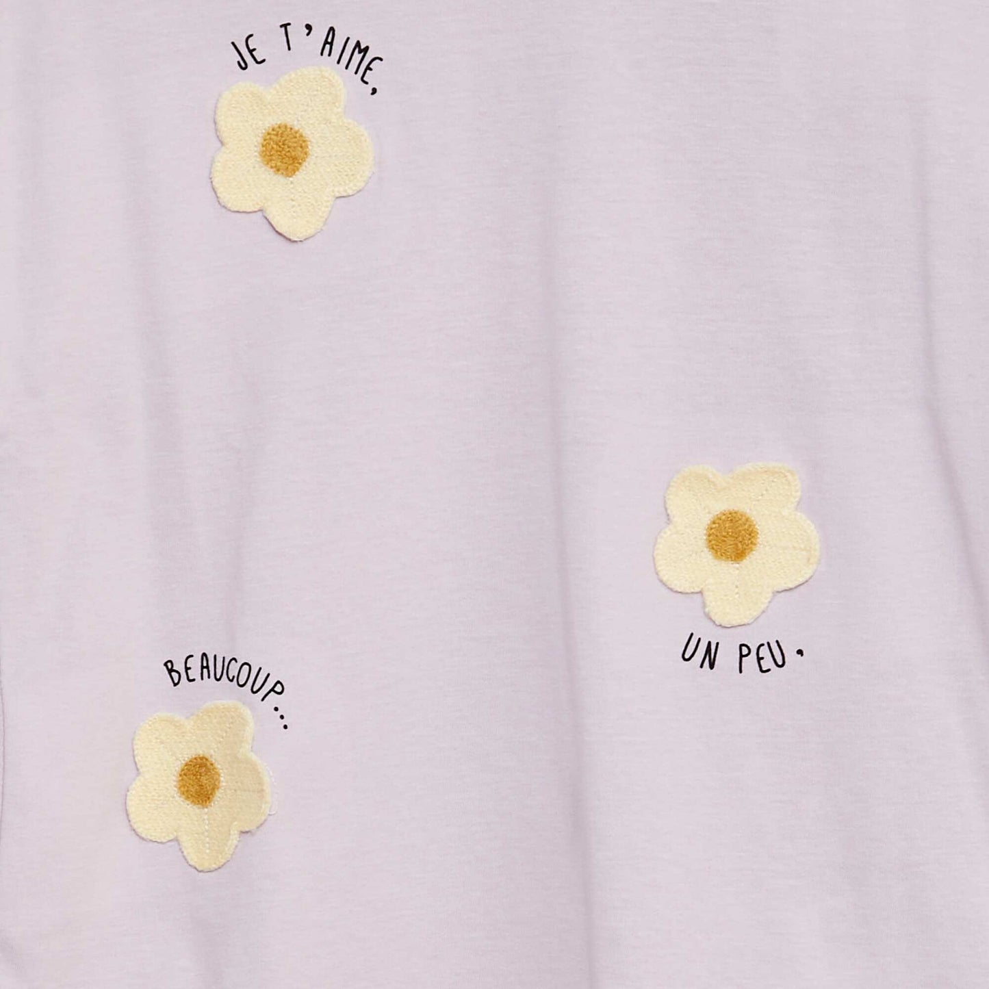 Camiseta con bordado y frunces en las sisas PURPURA