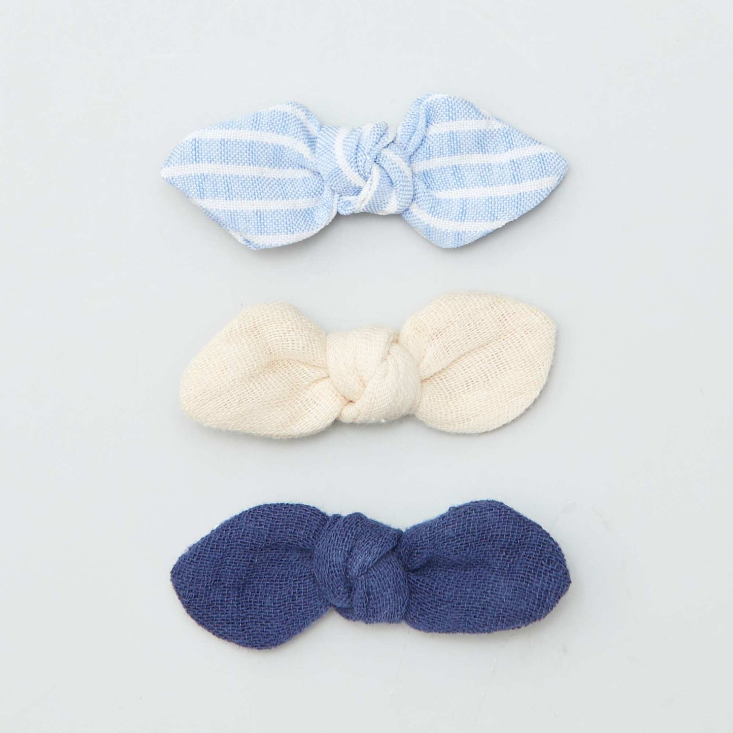 Pack de 3 pinzas con lazo AZUL