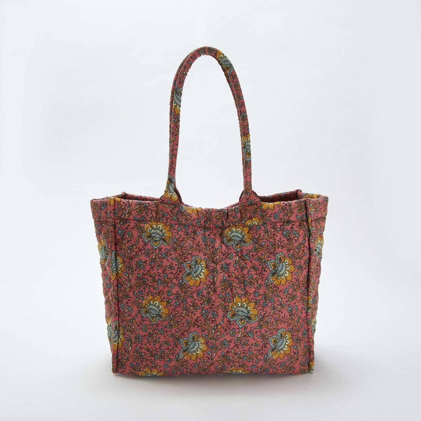 Bolso shopper acolchado estampado ROSA