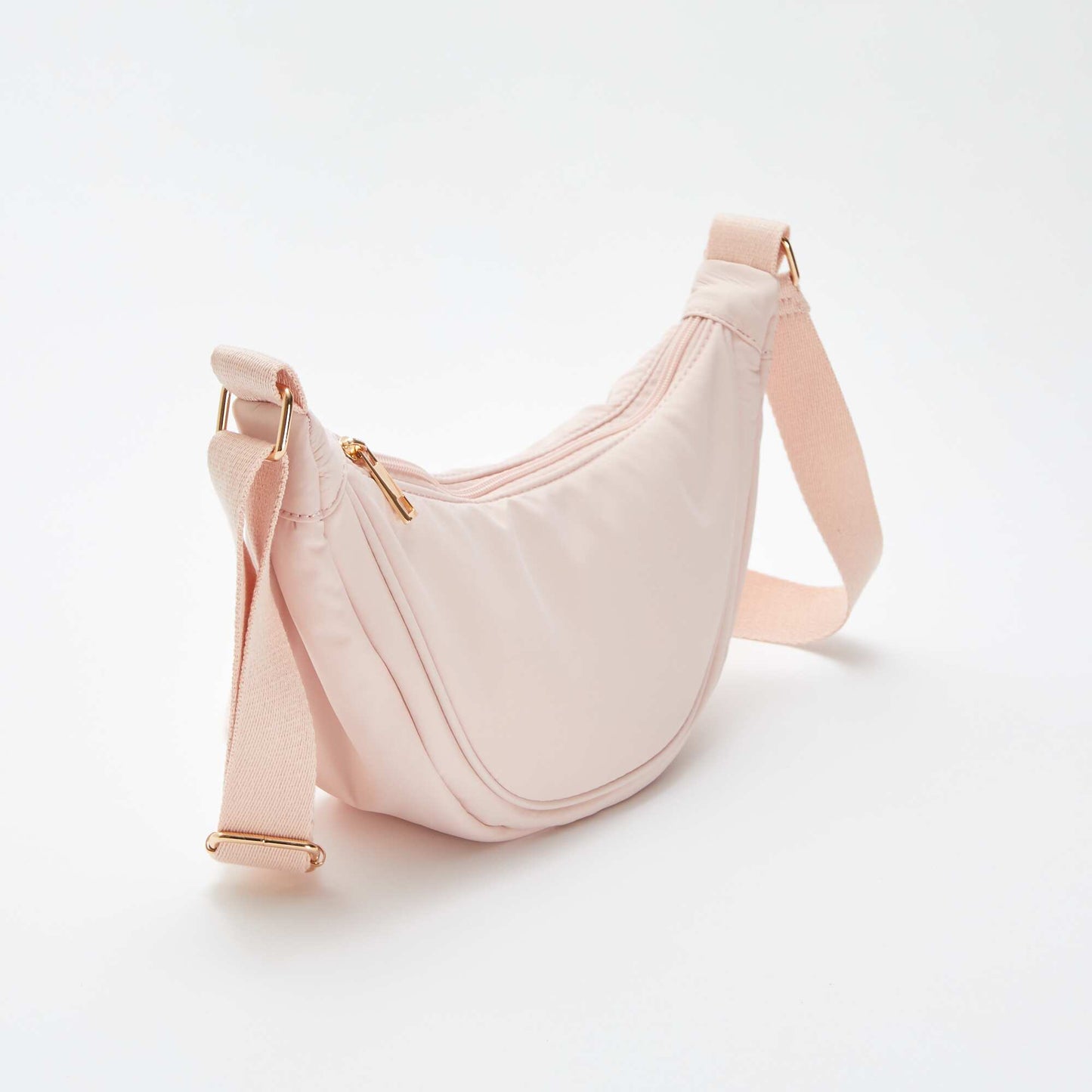 Bolso semicircular de nailon ROSA