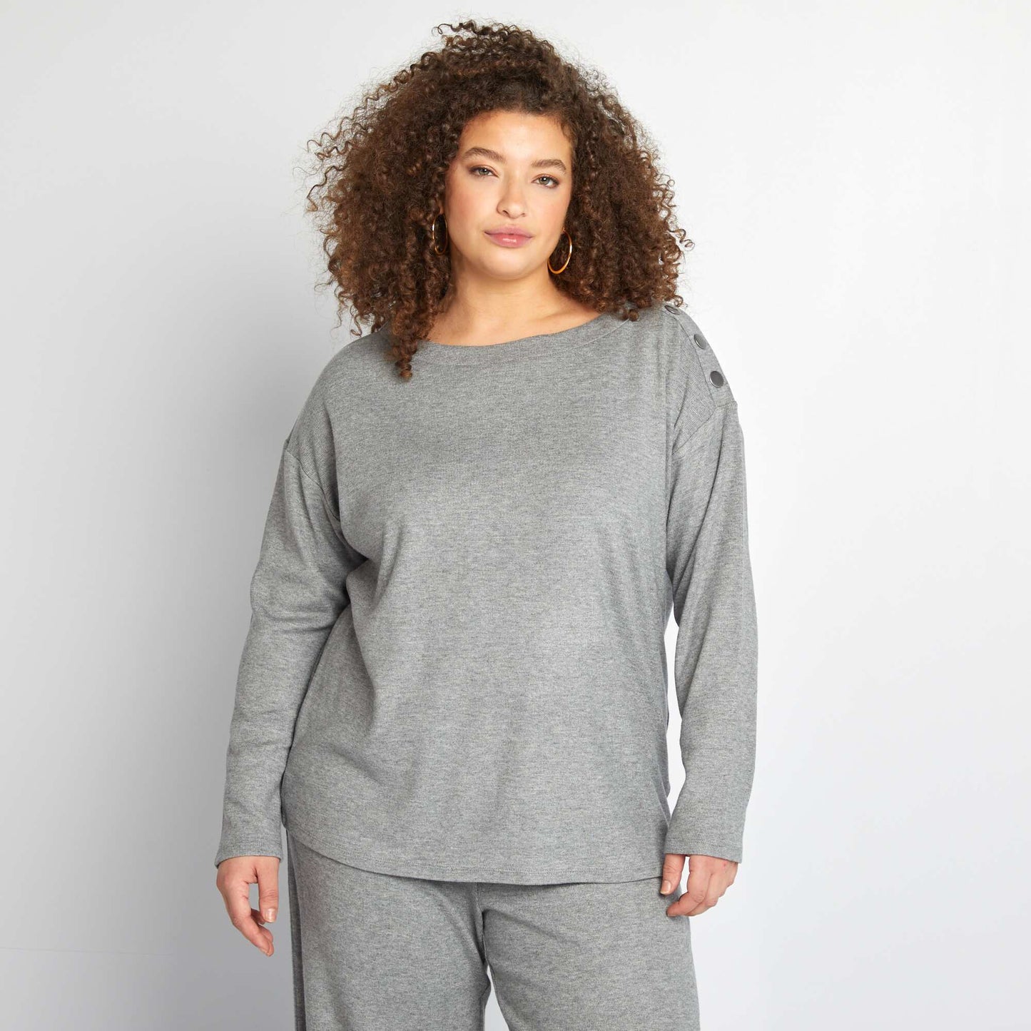 Camiseta de punto GRIS