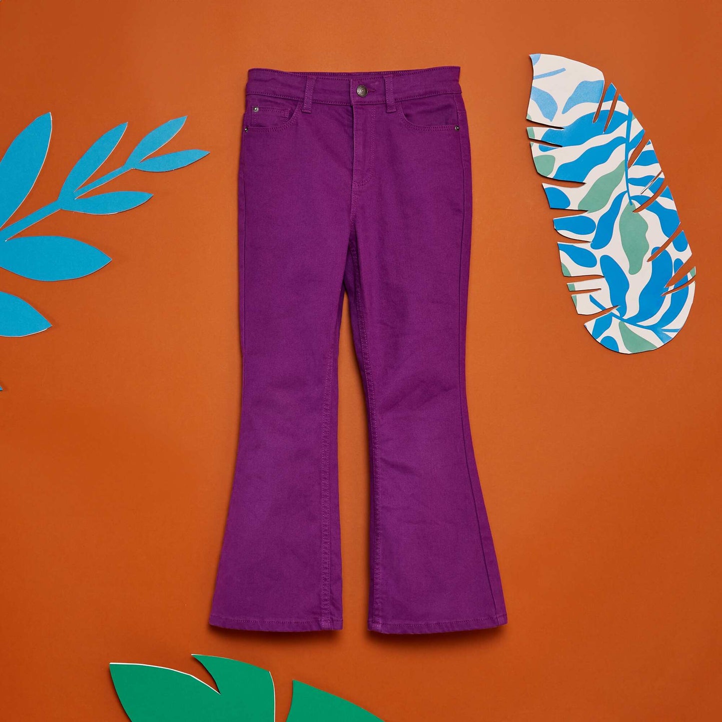 Jean corte flare/bootcut PURPURA