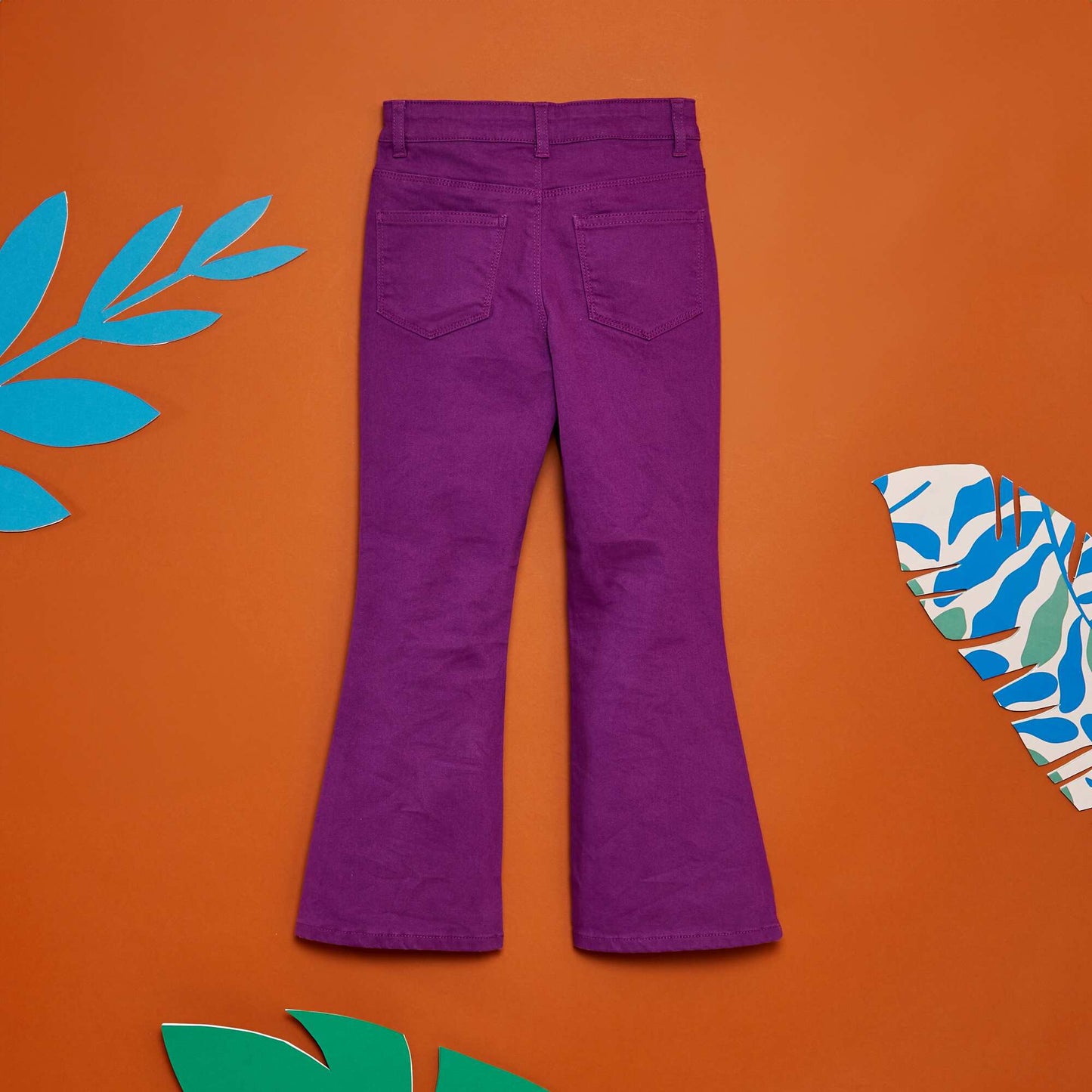 Jean corte flare/bootcut PURPURA