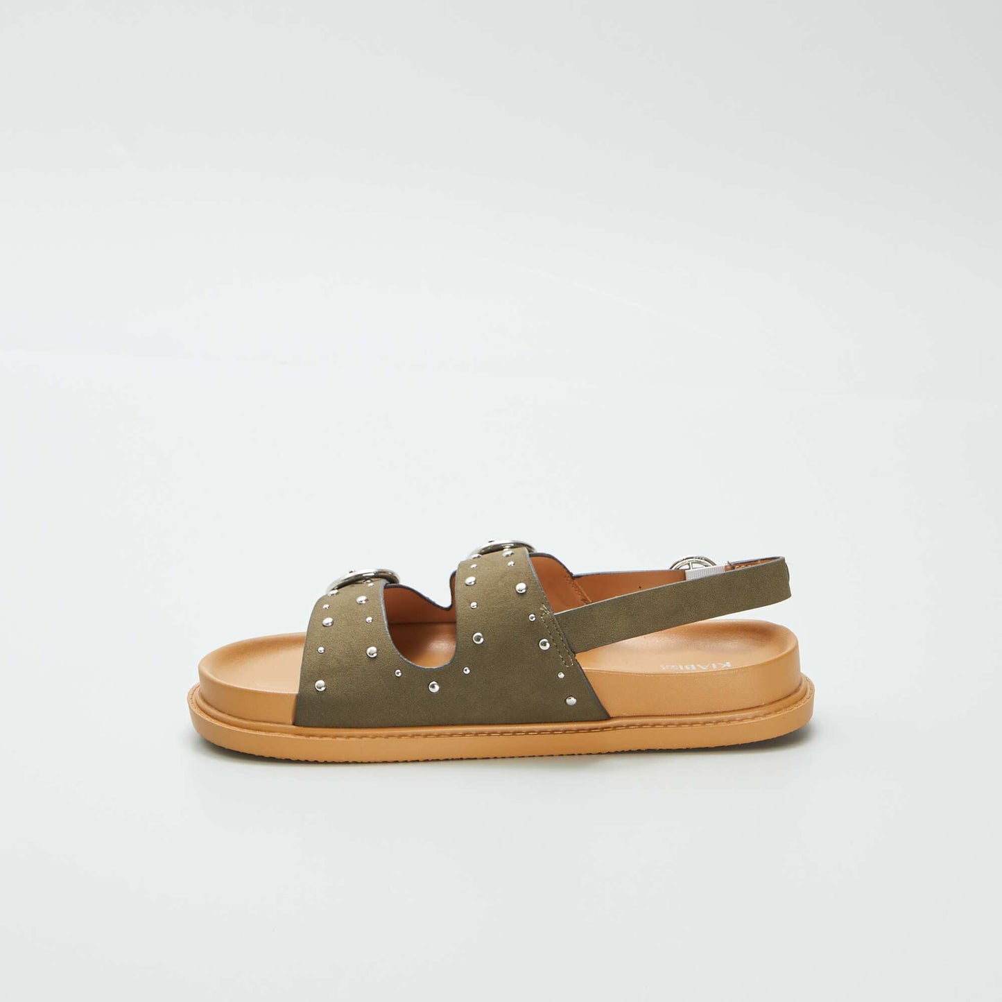Sandalias con tiras de tachuelas VERDE