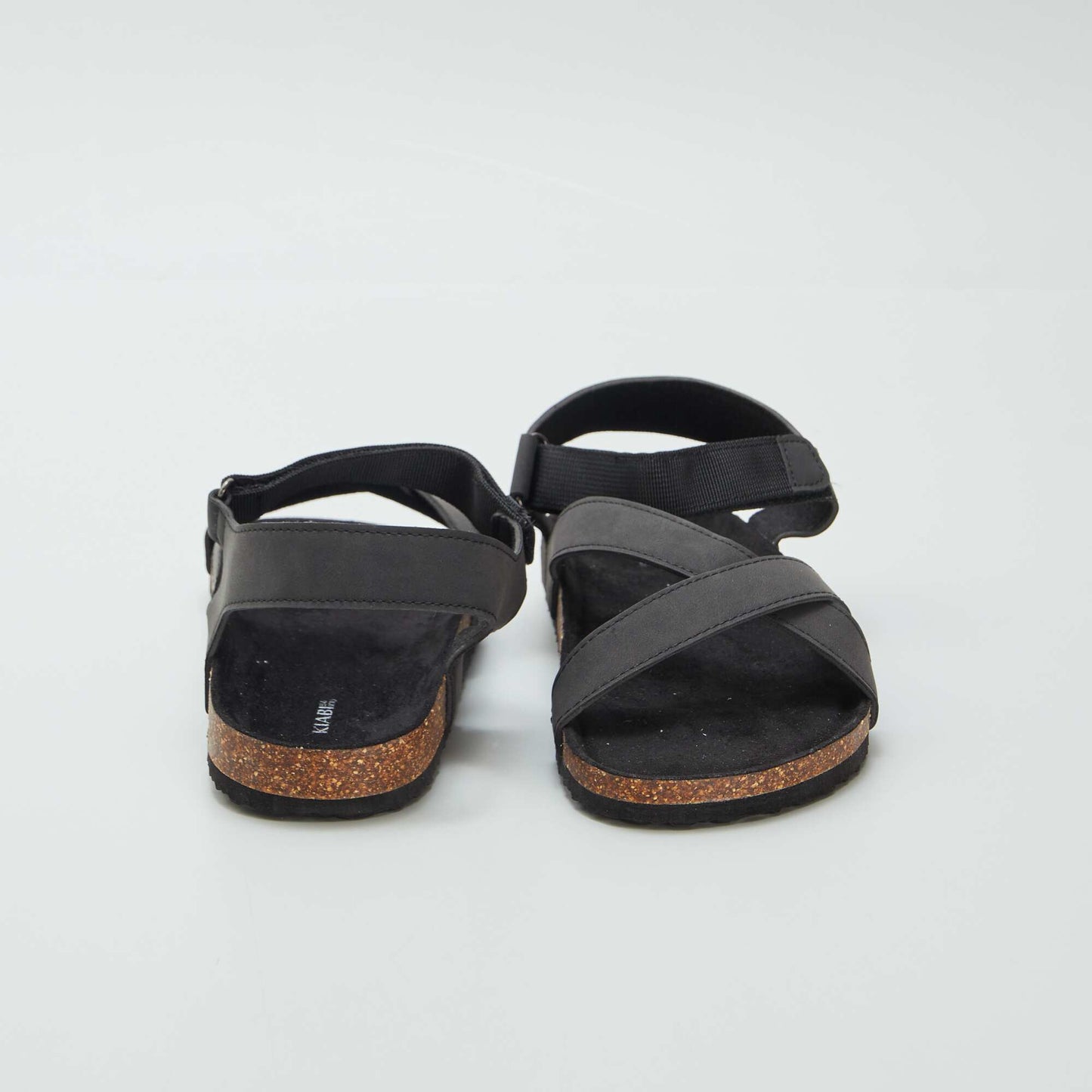 Sandalias con tiras cruzadas NEGRO