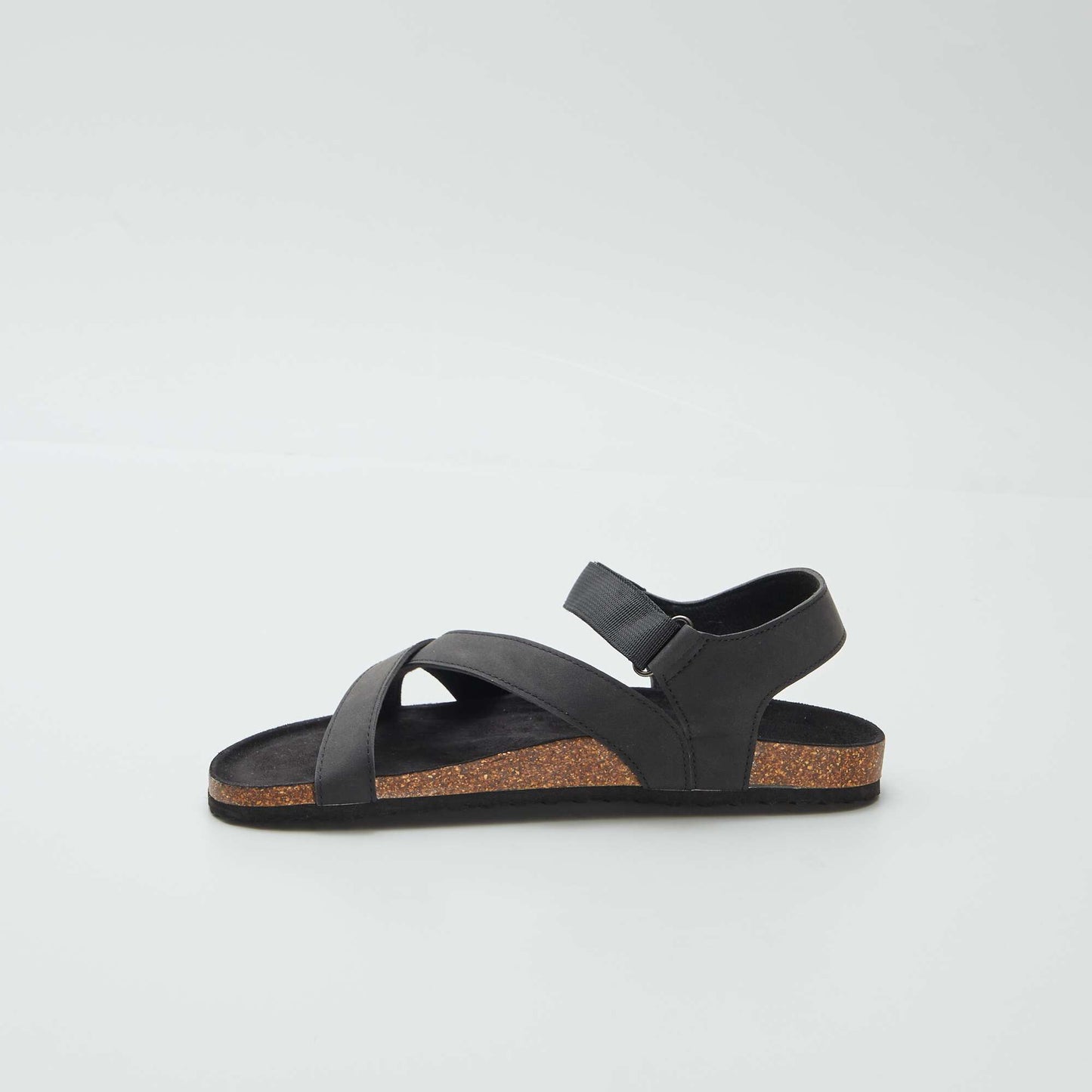 Sandalias con tiras cruzadas NEGRO