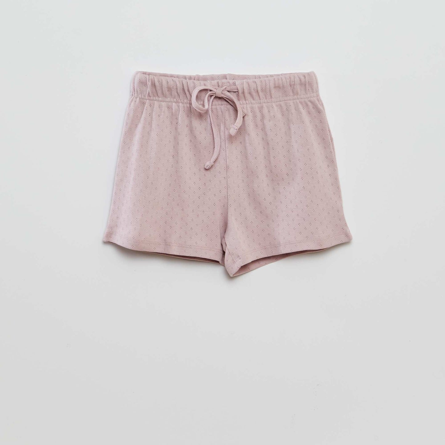 Pijama largo camiseta + pantalón de punto PURPURA