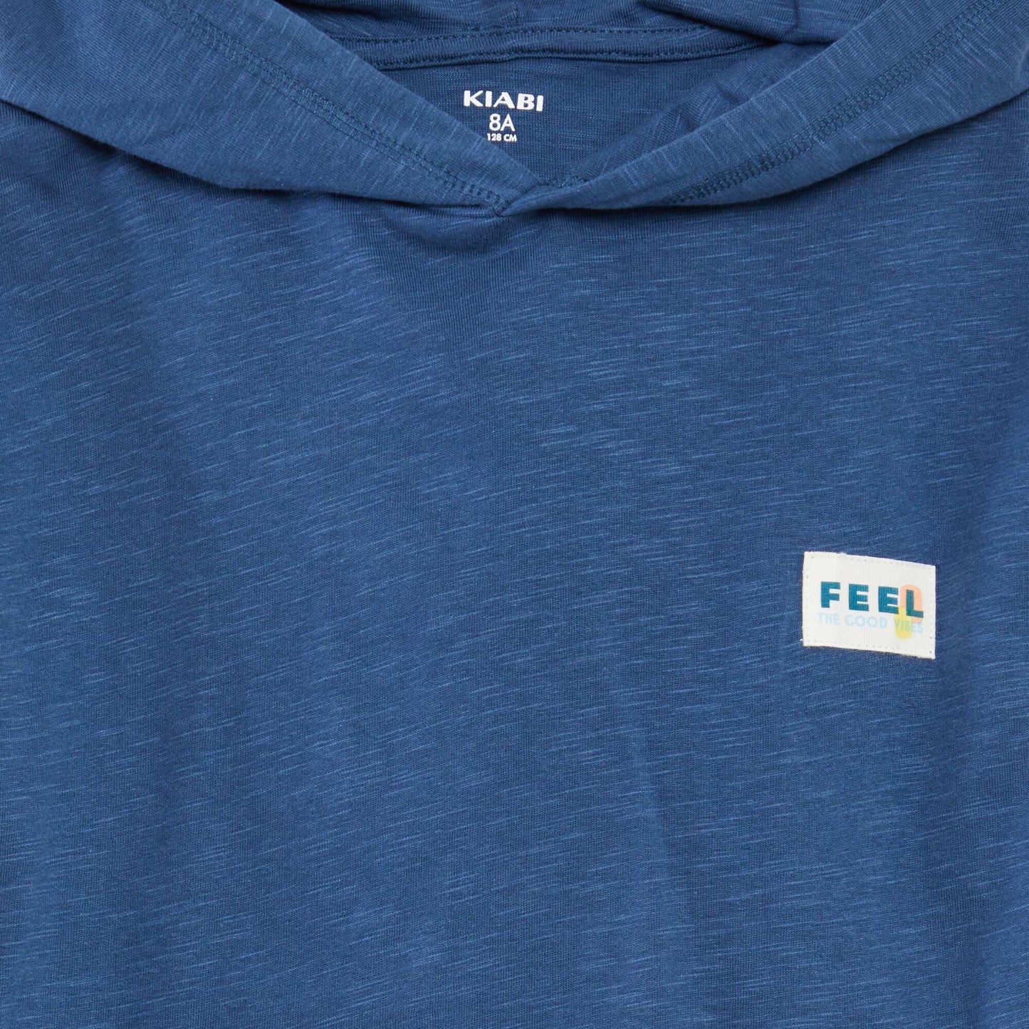 Camiseta con capucha AZUL