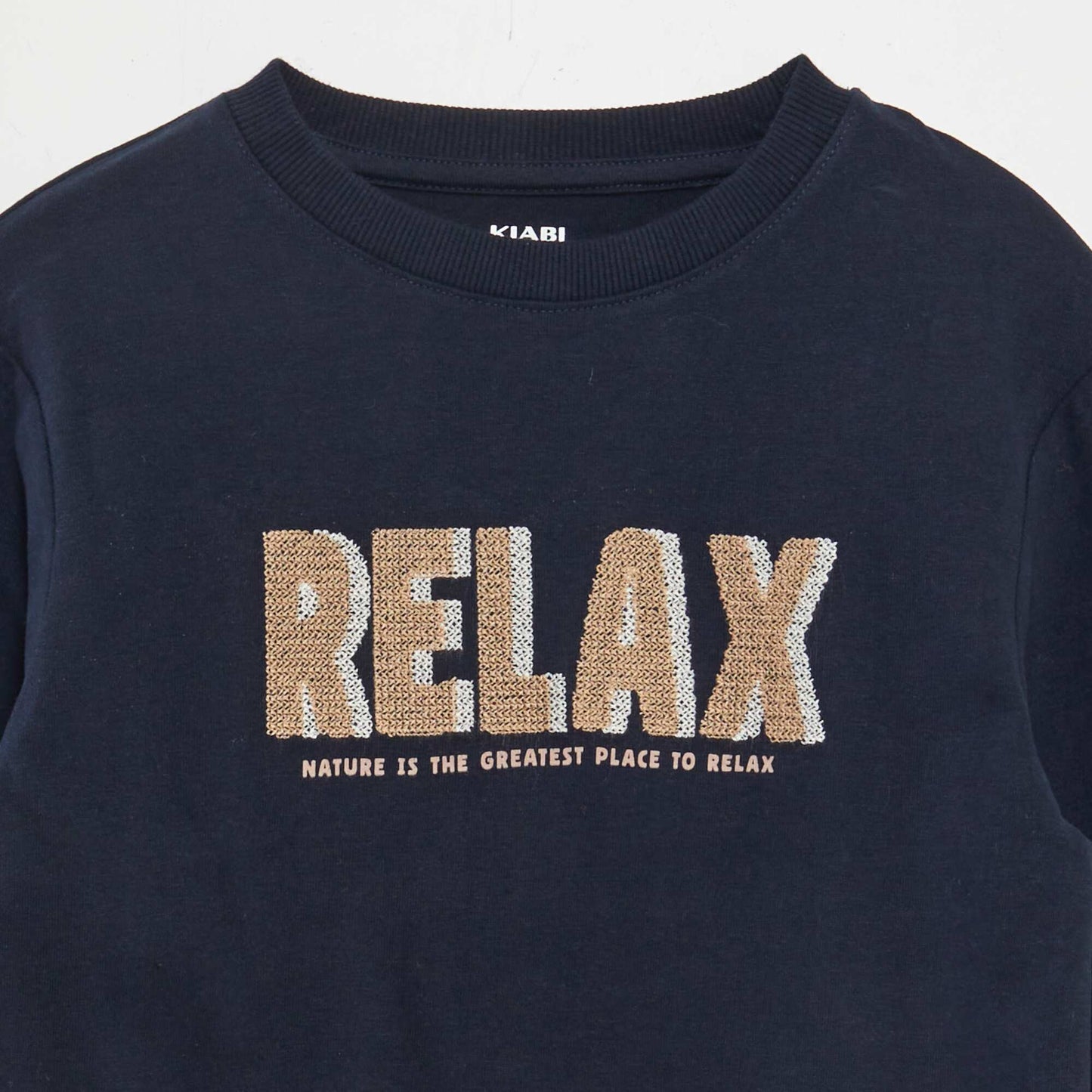 Camiseta de punto grueso AZUL