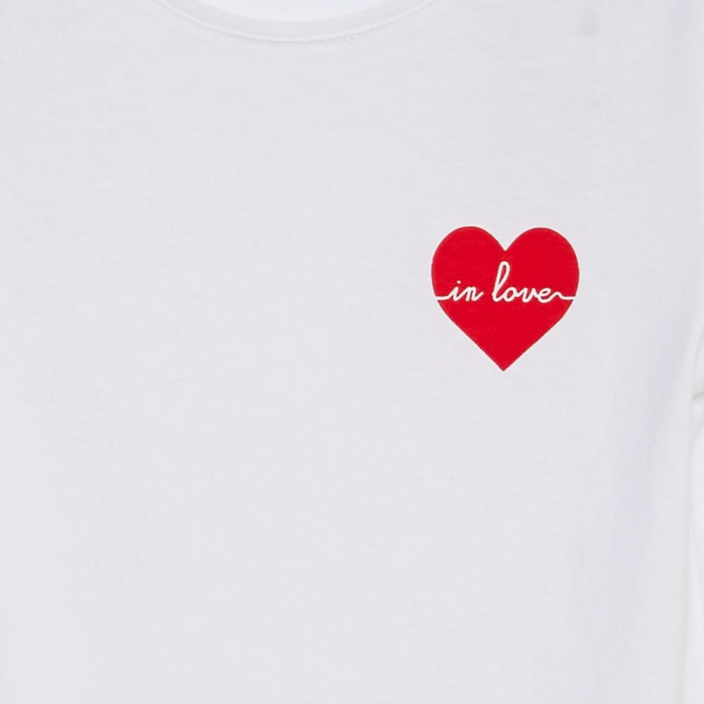 Camiseta de punto estampada BLANCO