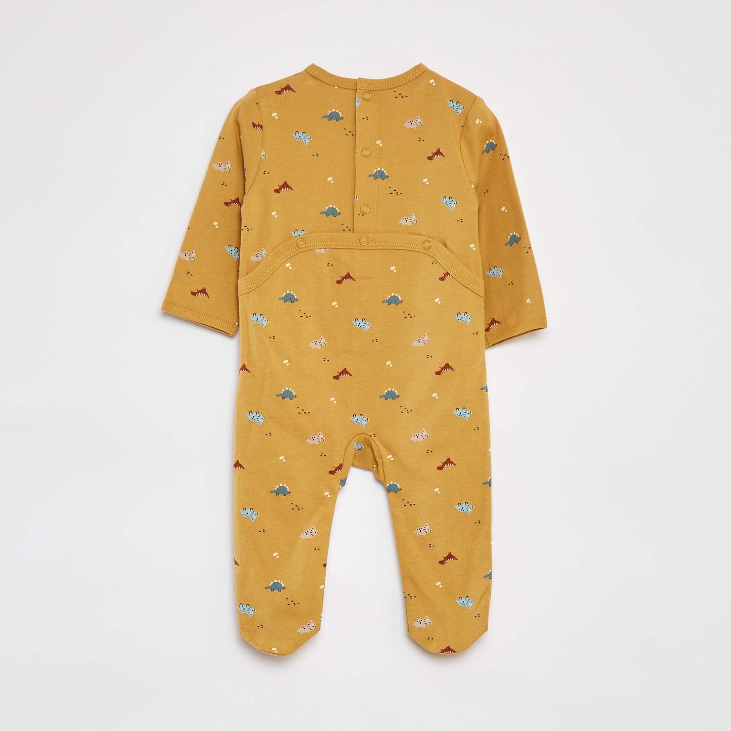 Pijama con pies estampado MARRON