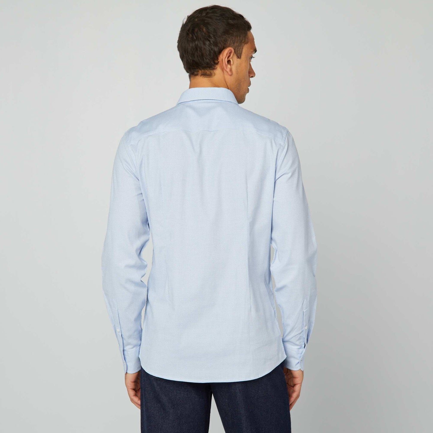Camisa dobby corte slim BLANCO