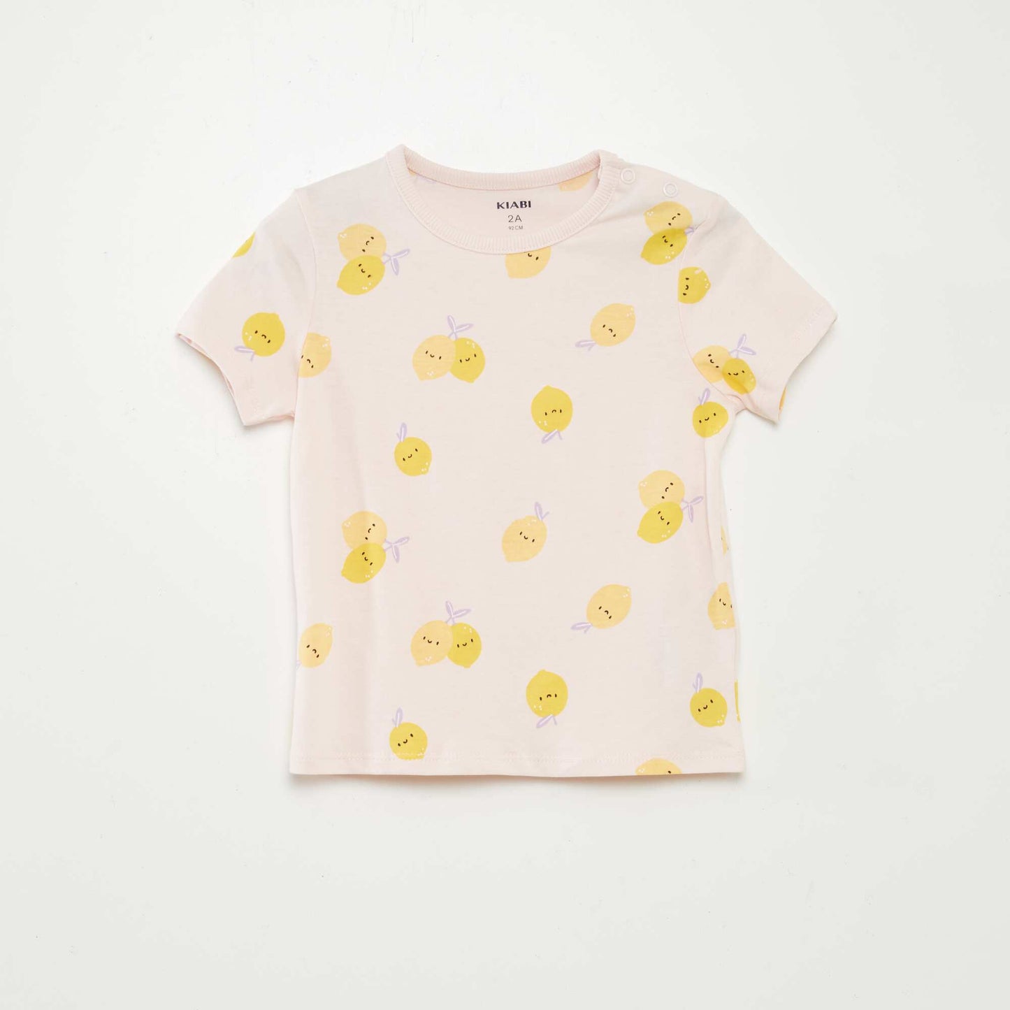 Pijama corto camiseta + short - 2 piezas ROSA