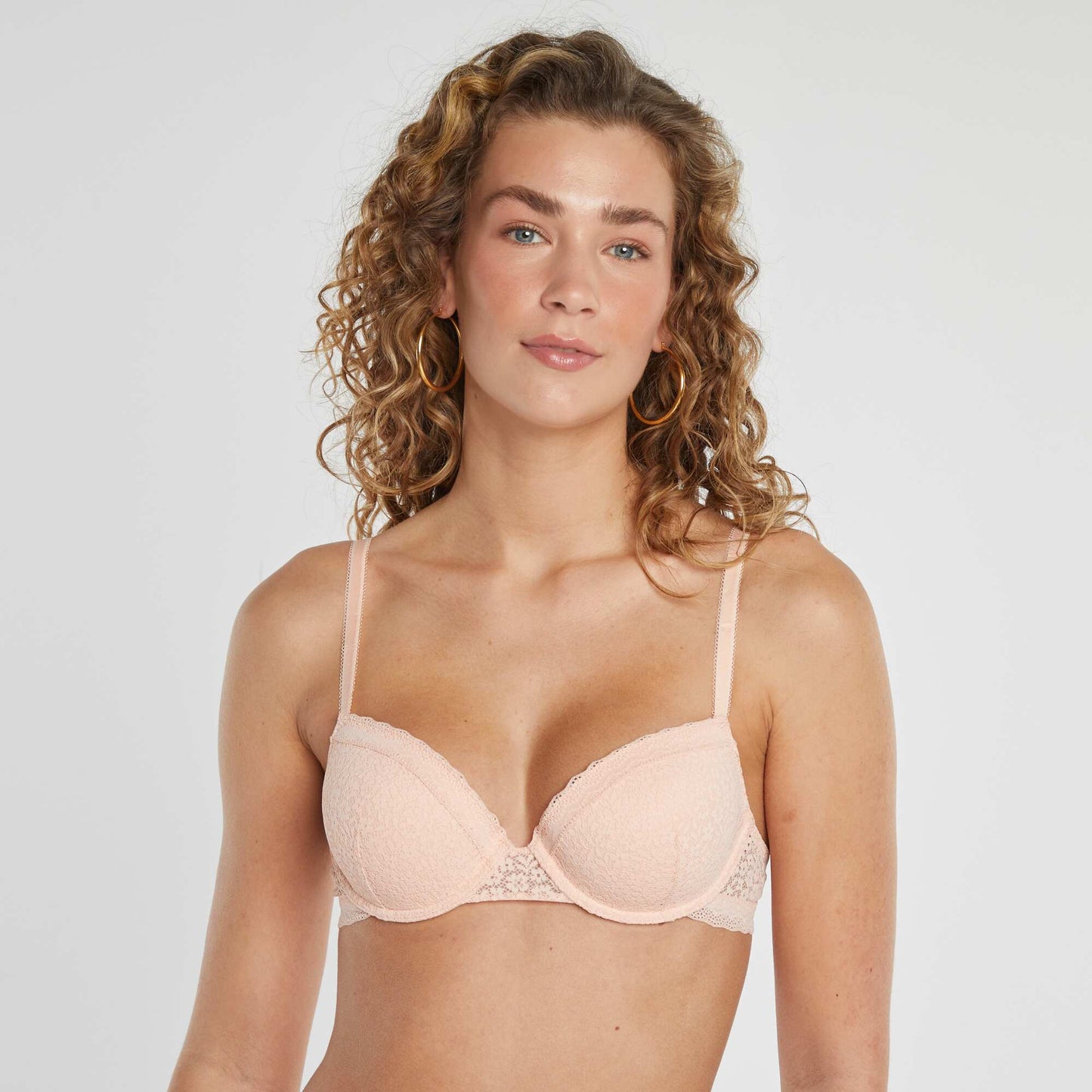 Sujetador corbeille de encaje ROSA
