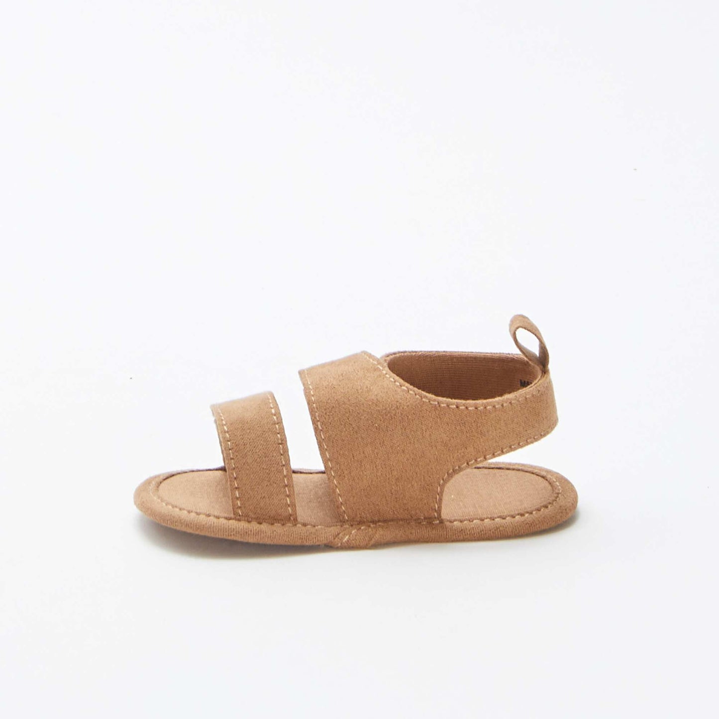 Sandalias de tela con velcros MARRON