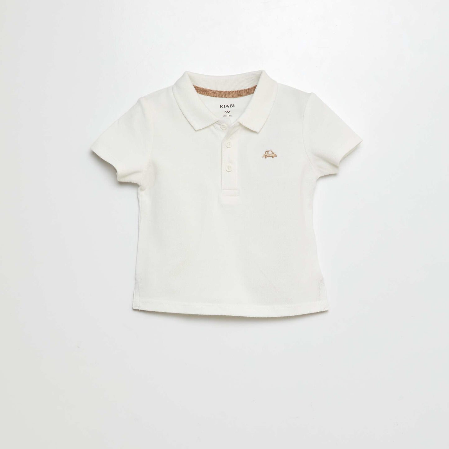 Remera de algodón piqué BLANCO