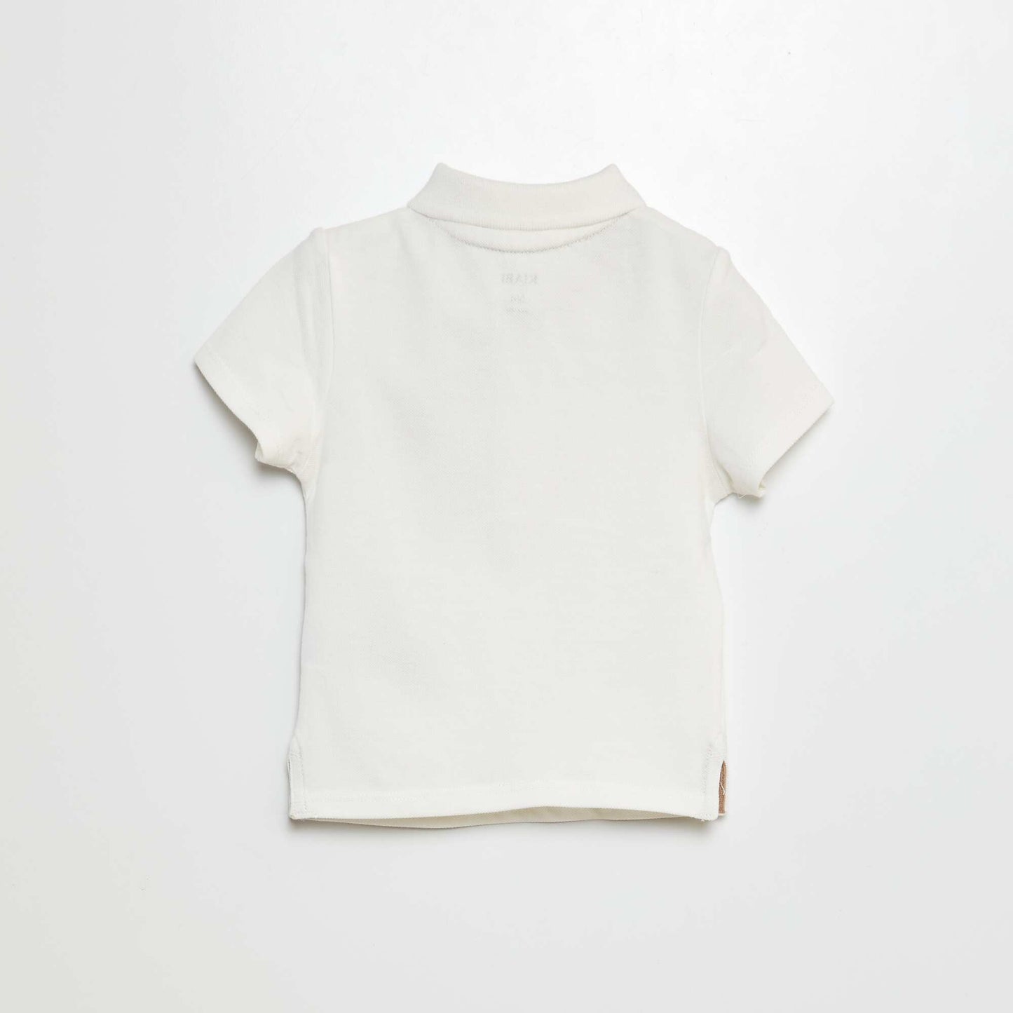 Remera de algodón piqué BLANCO
