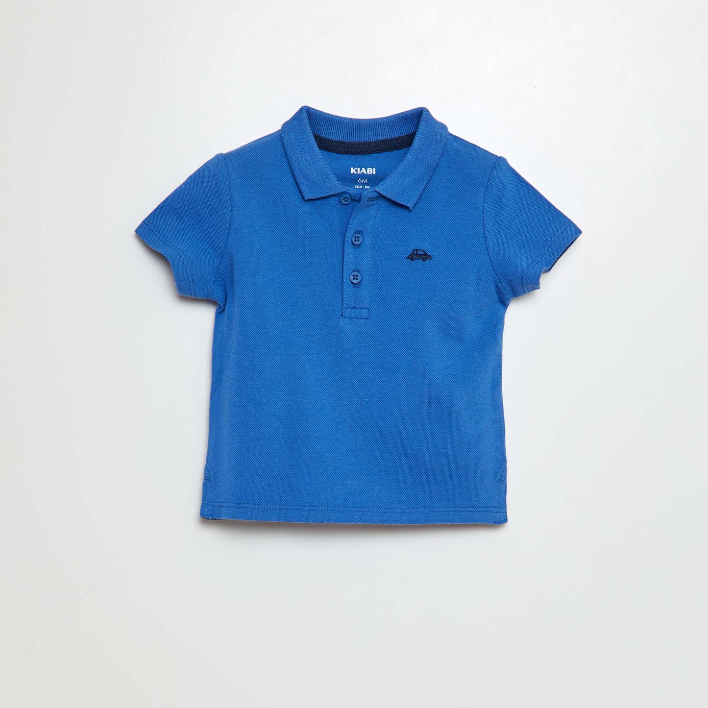 Remera de algodón piqué AZUL