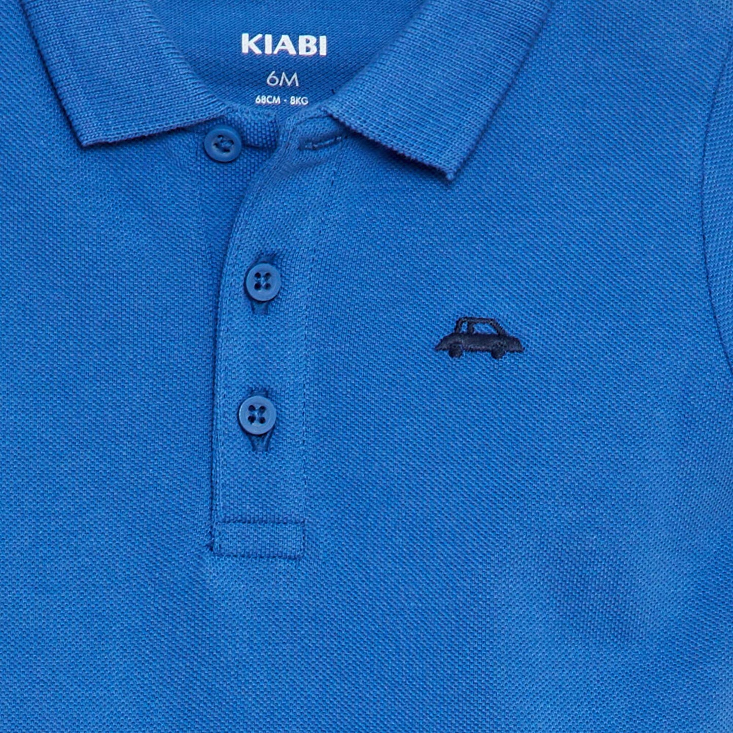 Remera de algodón piqué AZUL