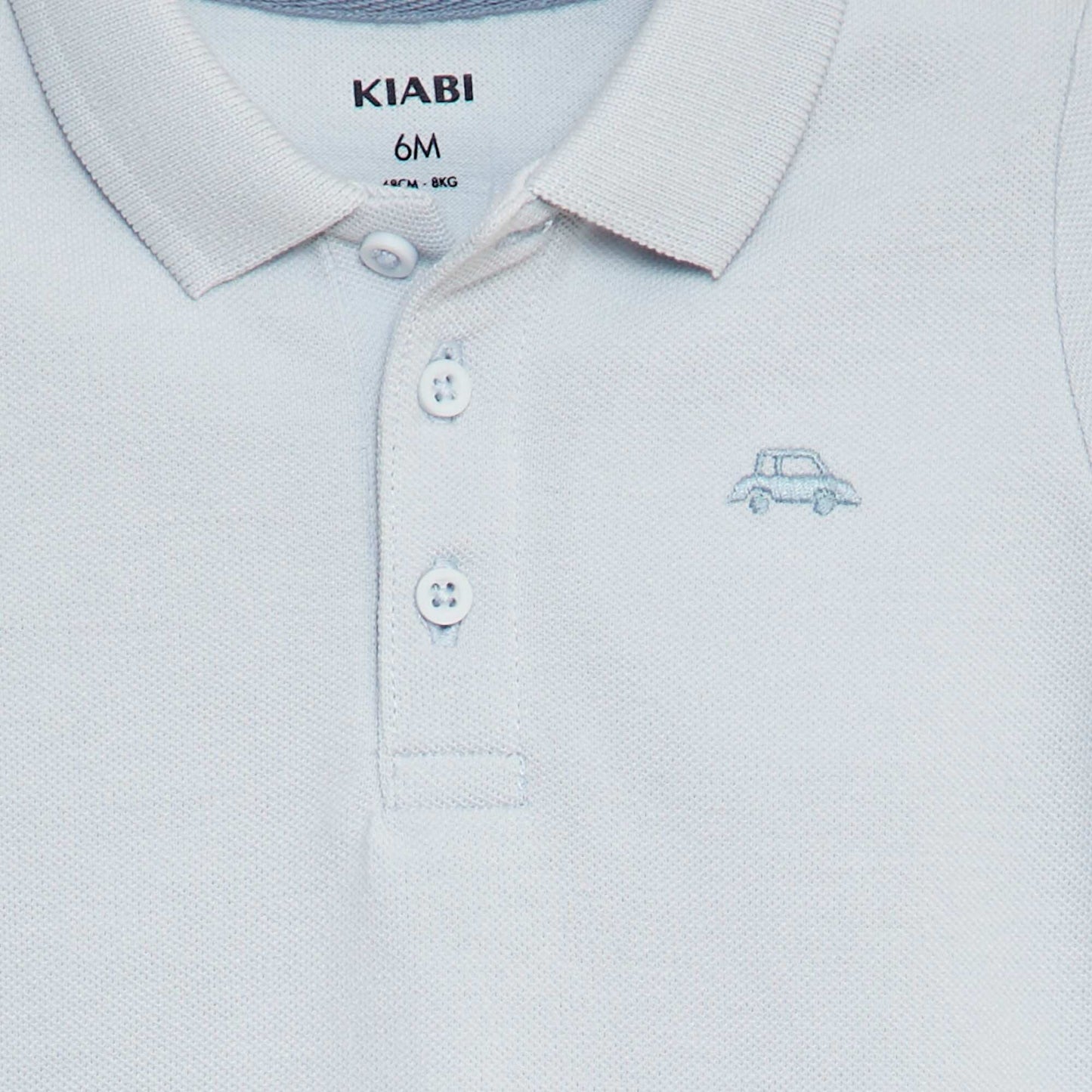 Remera de algodón piqué AZUL