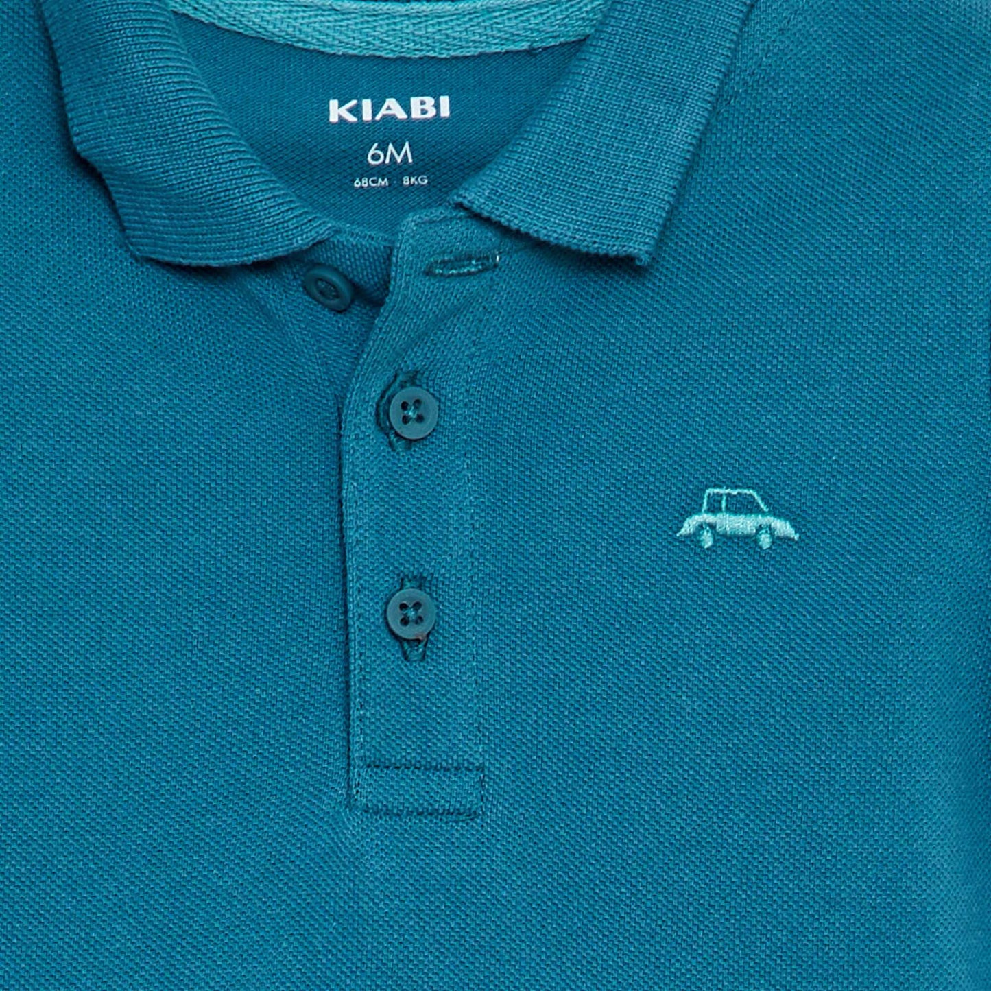 Remera de algodón piqué AZUL