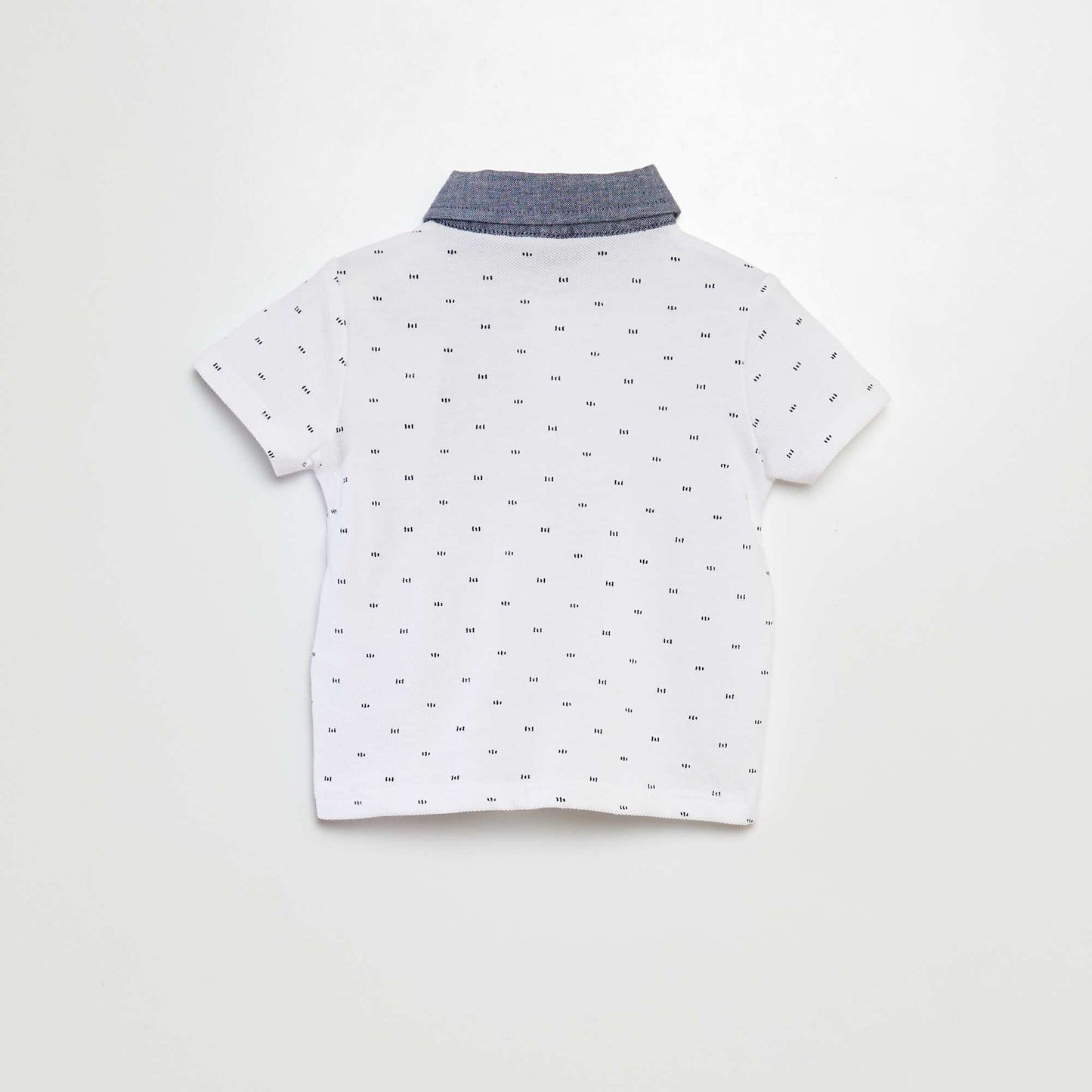 Remera de piqué de algodón BLANCO