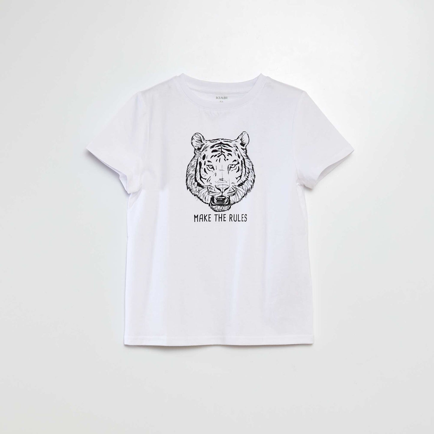 Camiseta estampada de manga corta BLANCO