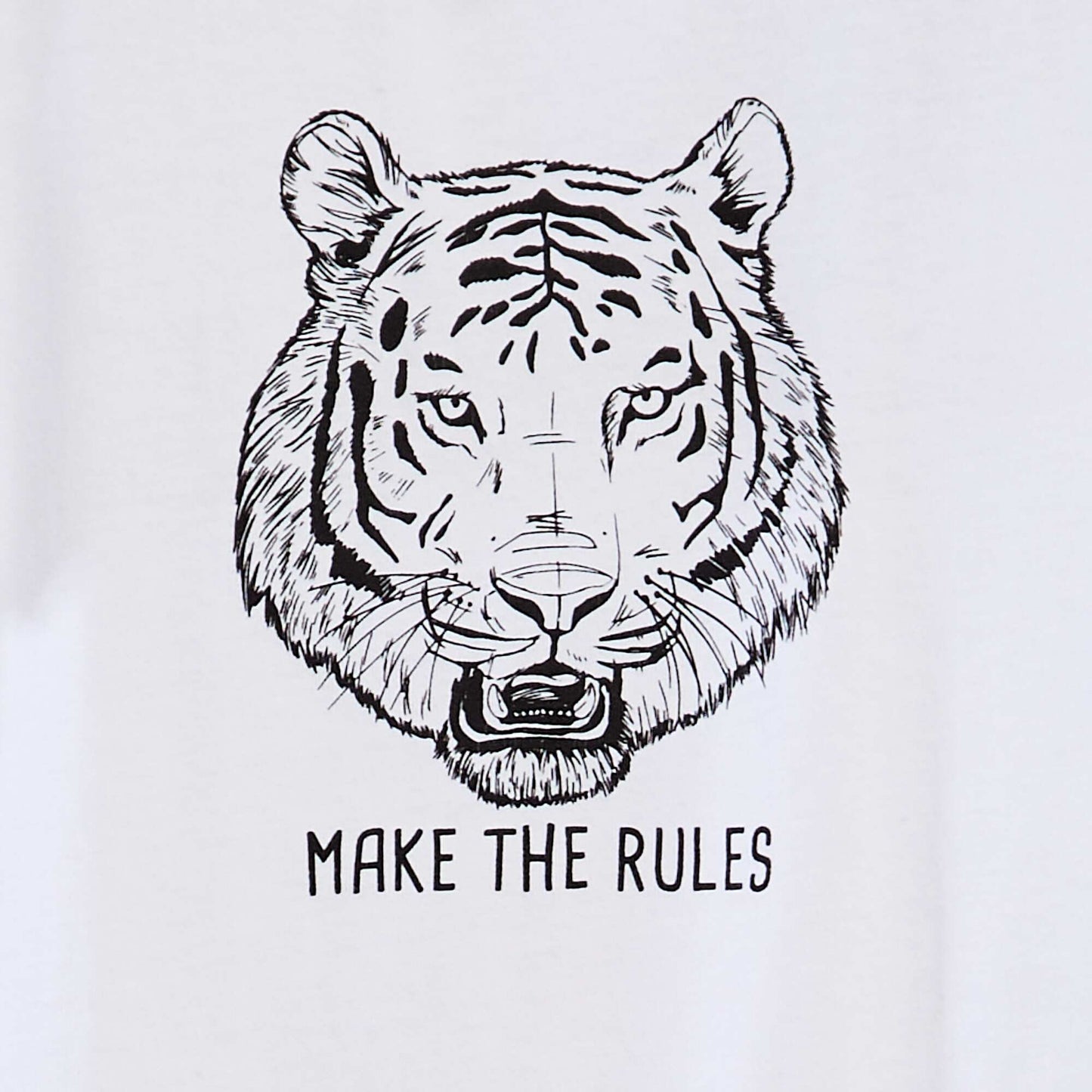 Camiseta estampada de manga corta BLANCO