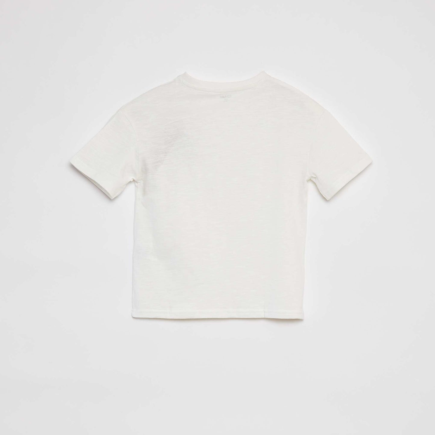 Camiseta lisa con bolsillo BLANCO