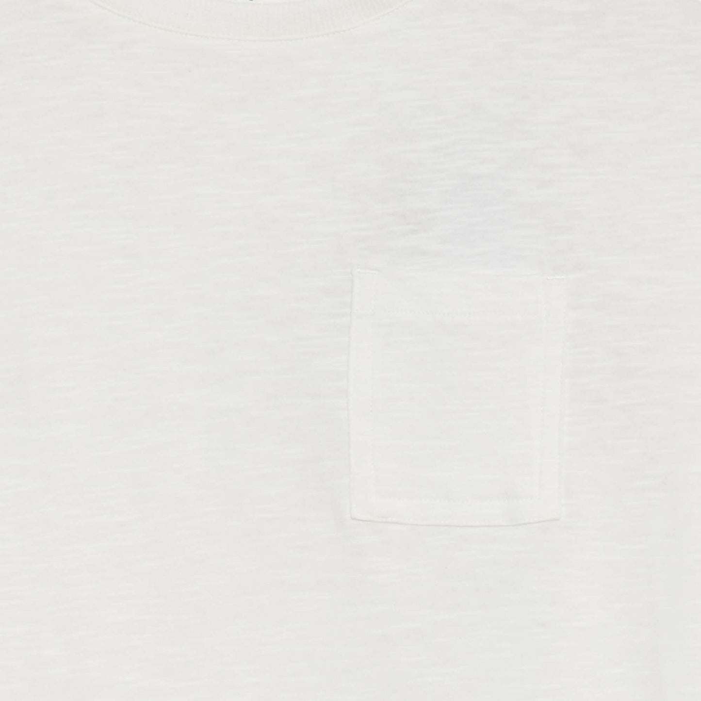 Camiseta lisa con bolsillo BLANCO