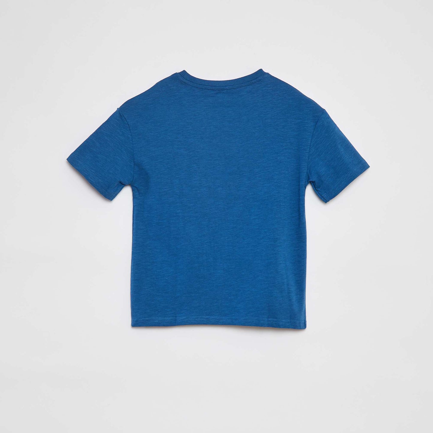 Camiseta lisa con bolsillo AZUL